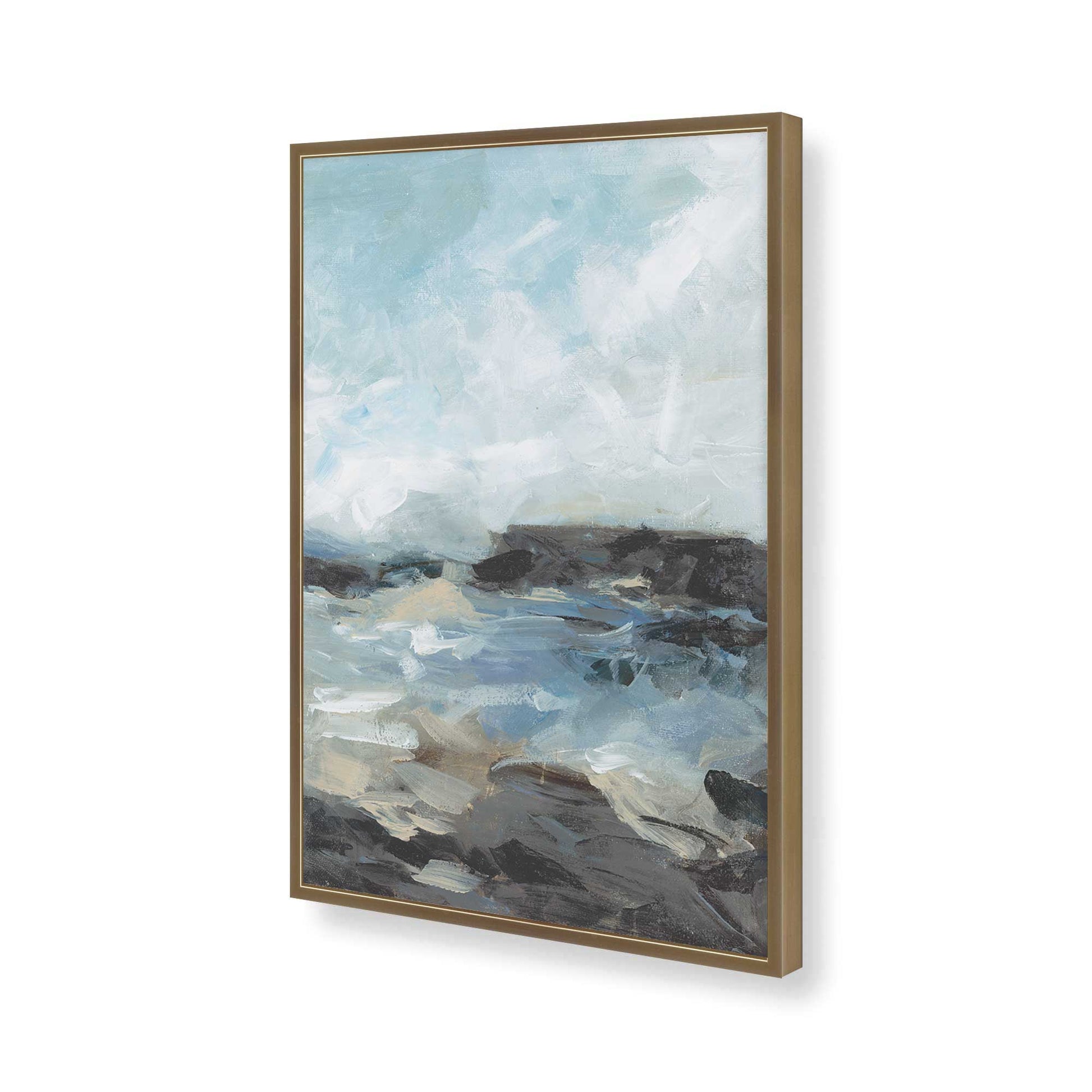 [Color:Brushed Gold], Picture of art in a Brushed Gold frame of the corner
