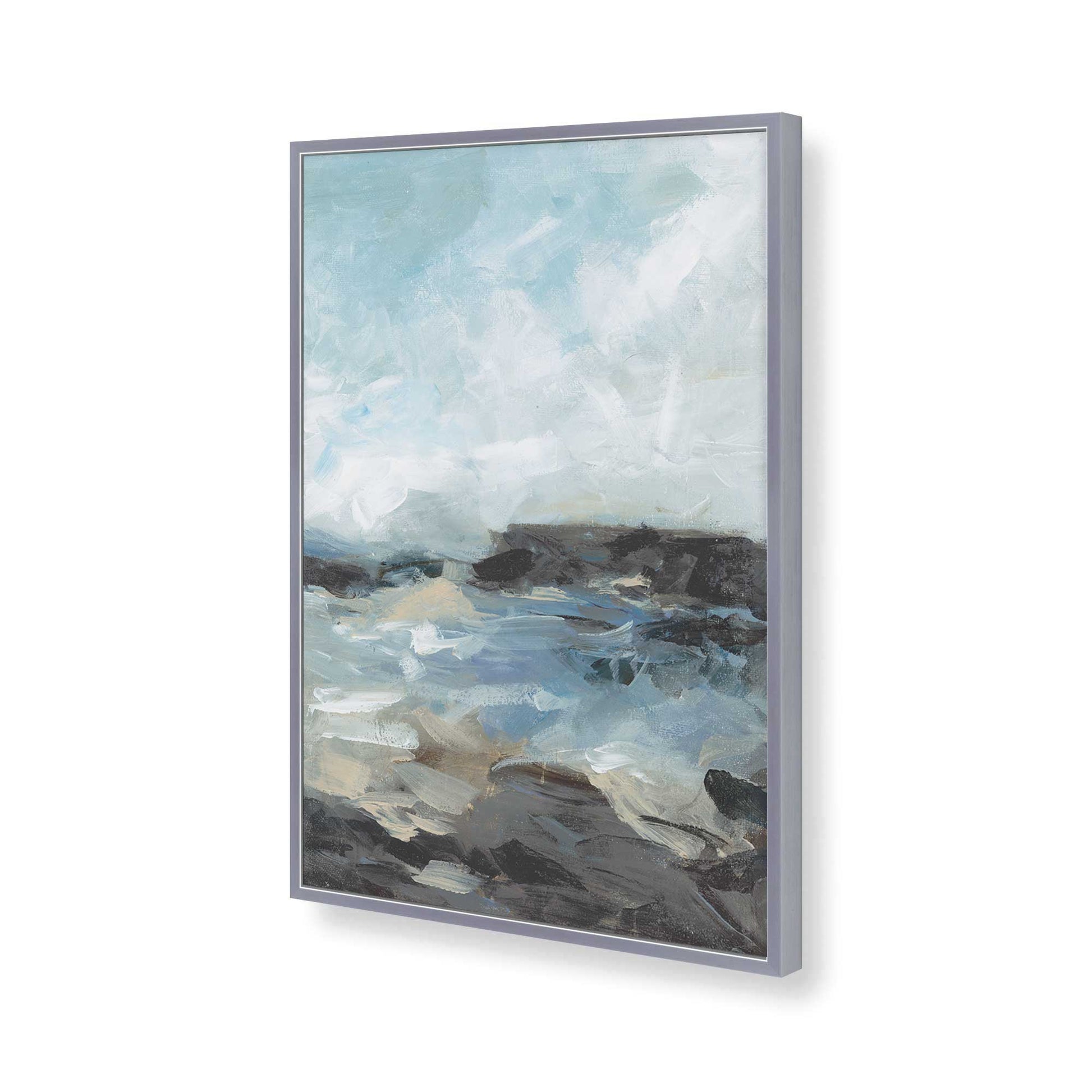 [Color:Polished Chrome], Picture of art in a Polished Chrome frame of the corner