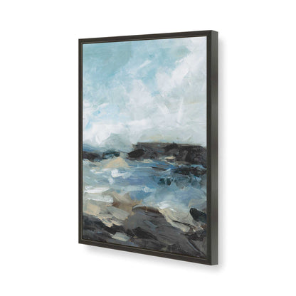 [Color:Satin Black], Picture of art in a Satin Black frame of the corner
