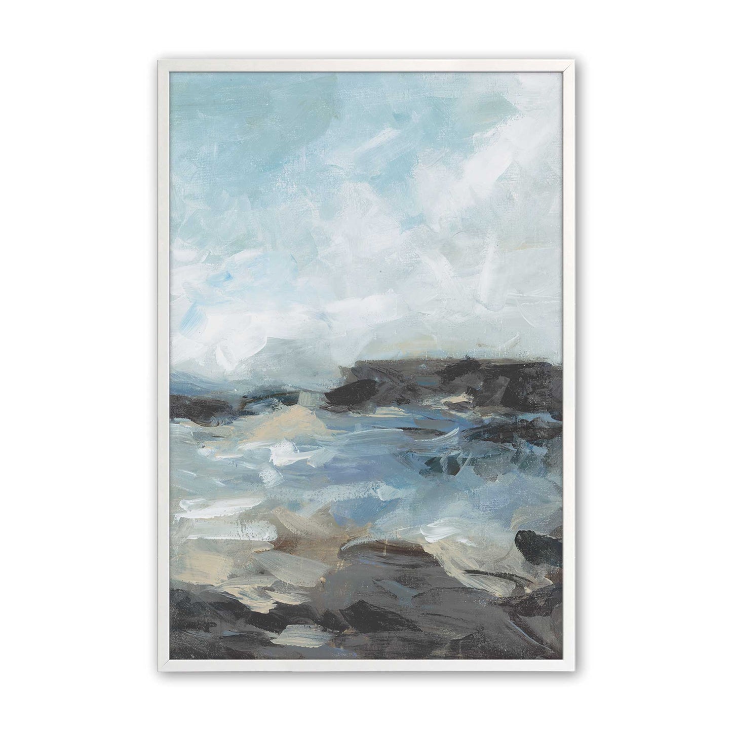 [Color:Opaque White], Picture of art in a Opaque White frame