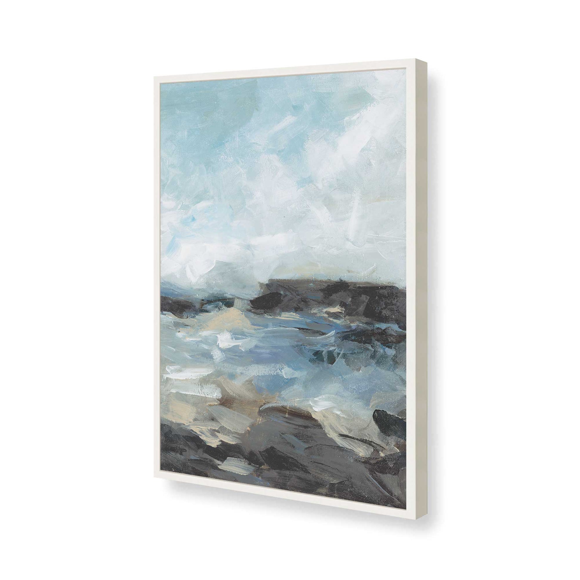 [Color:Opaque White], Picture of art in a Opaque White frame of the corner