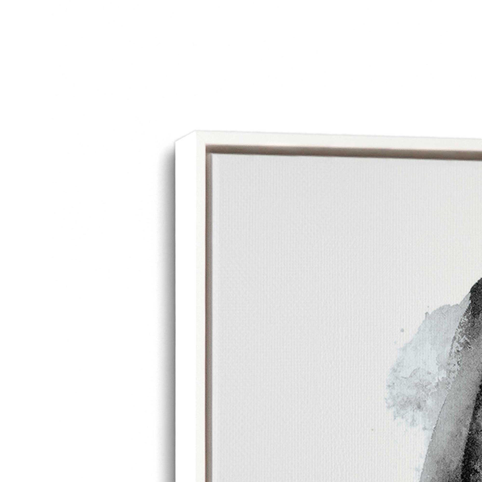 [Color:Opaque White], Picture of art in a White frame at an angle