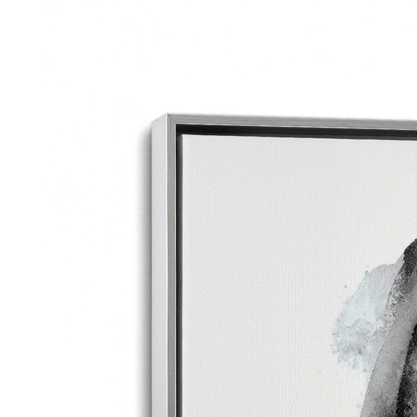 [Color:Polished Chrome], Picture of art in a Polished Chrome frame at an angle
