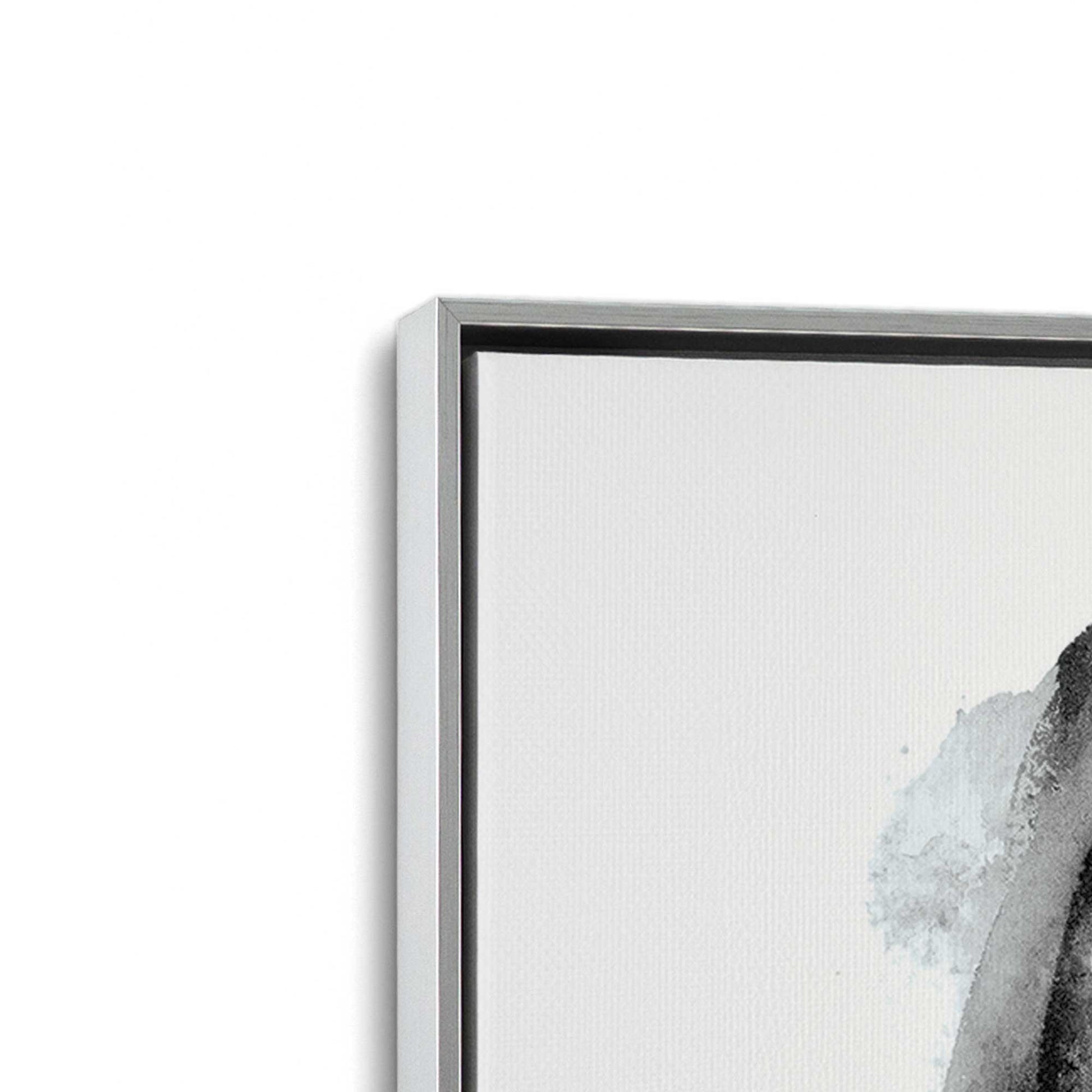 [Color:Polished Chrome], Picture of art in a Polished Chrome frame at an angle