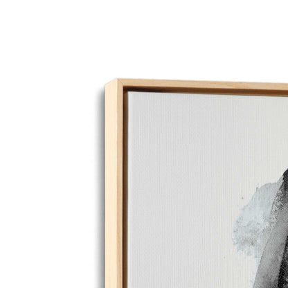 [Color:American Maple], Picture of art in a American Maple frame at an angle