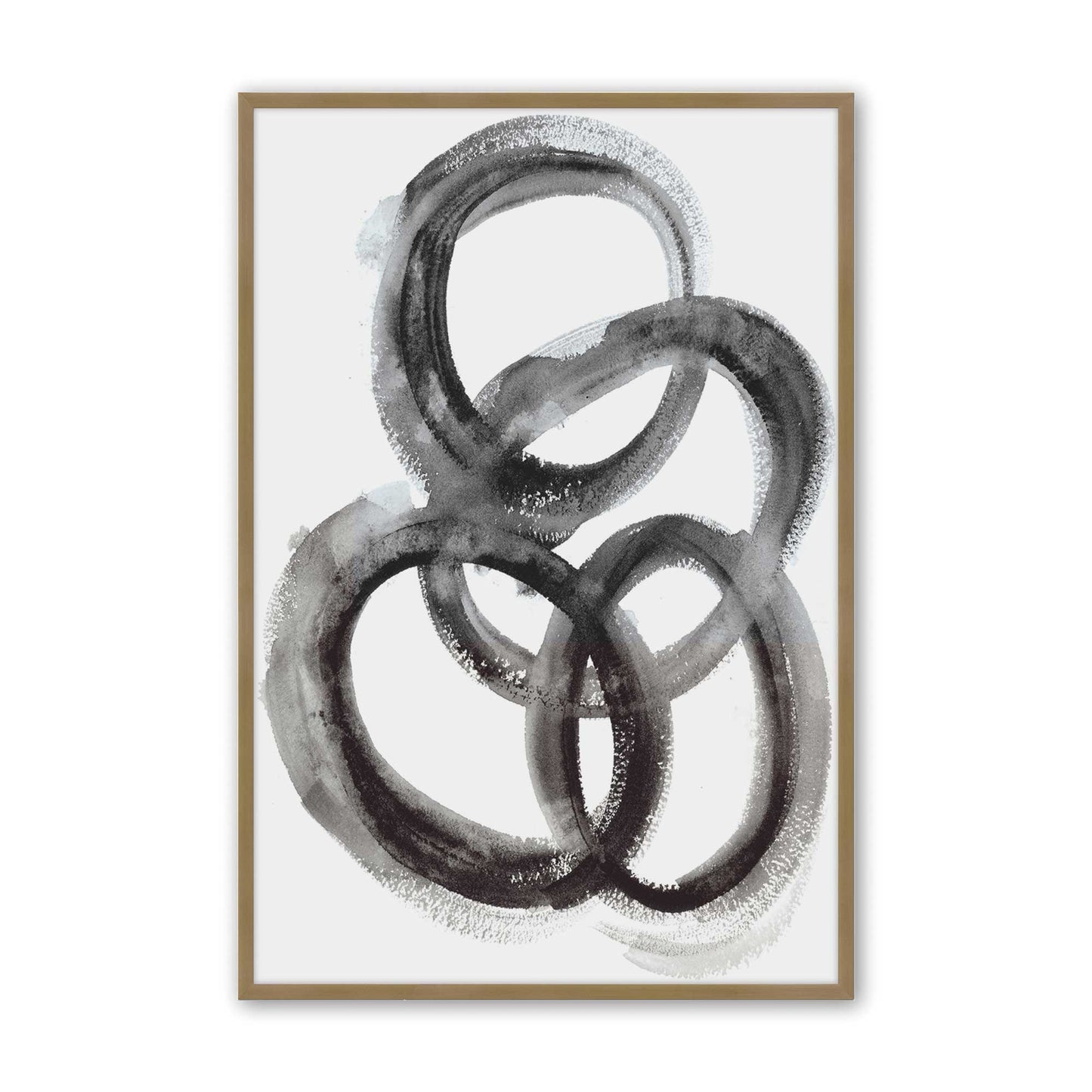 [Color:Brushed Gold], Picture of art in a Brushed Gold frame