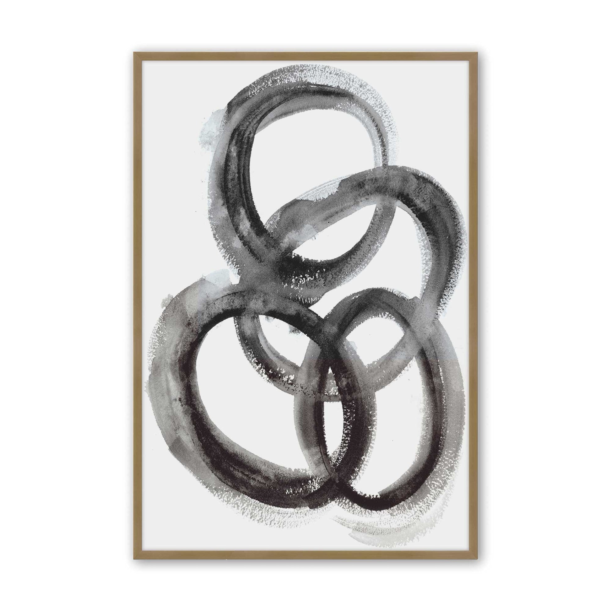 [Color:Brushed Gold], Picture of art in a Brushed Gold frame
