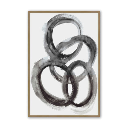 [Color:Brushed Gold], Picture of art in a Brushed Gold frame