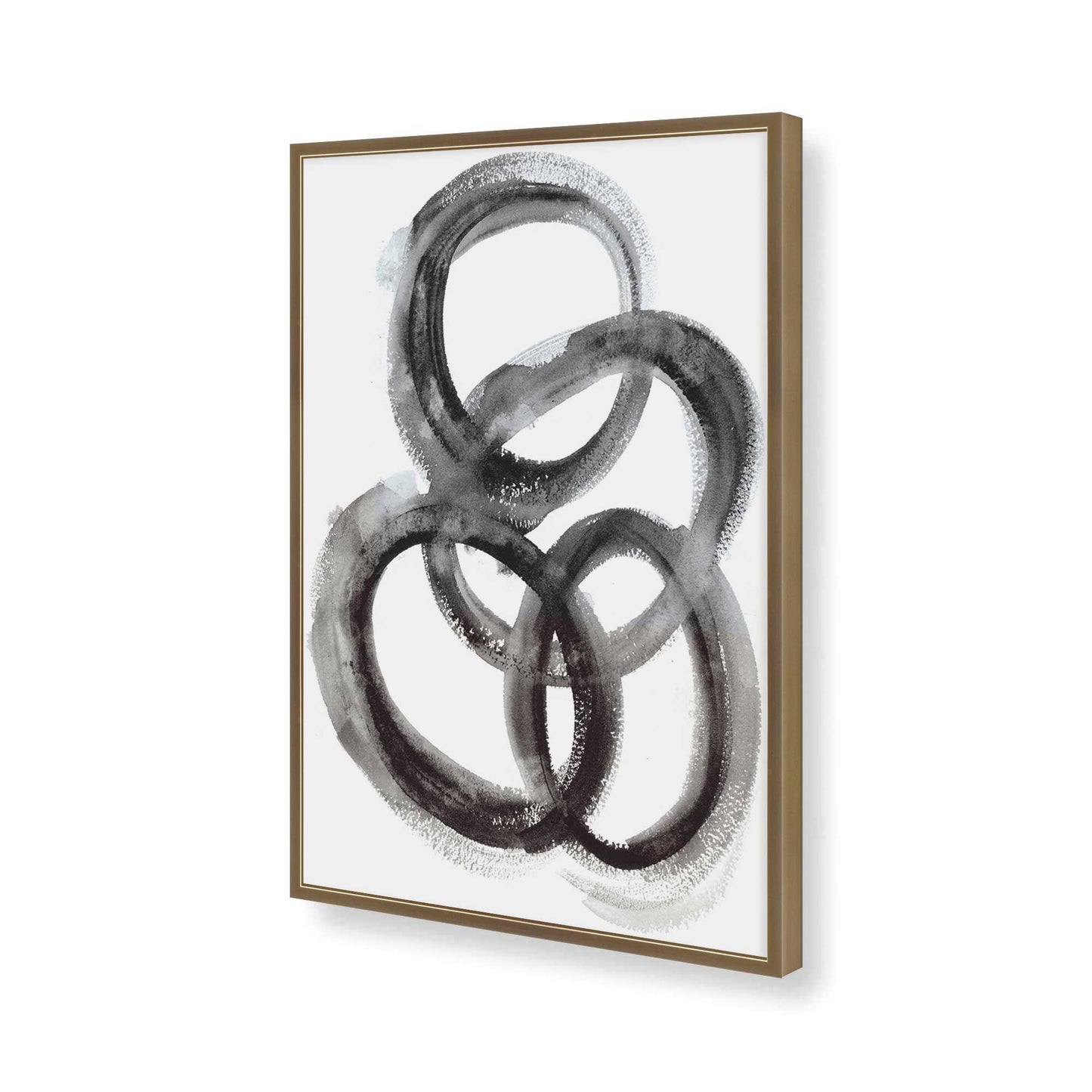 [Color:Brushed Gold], Picture of art in a Brushed Gold frame of the corner