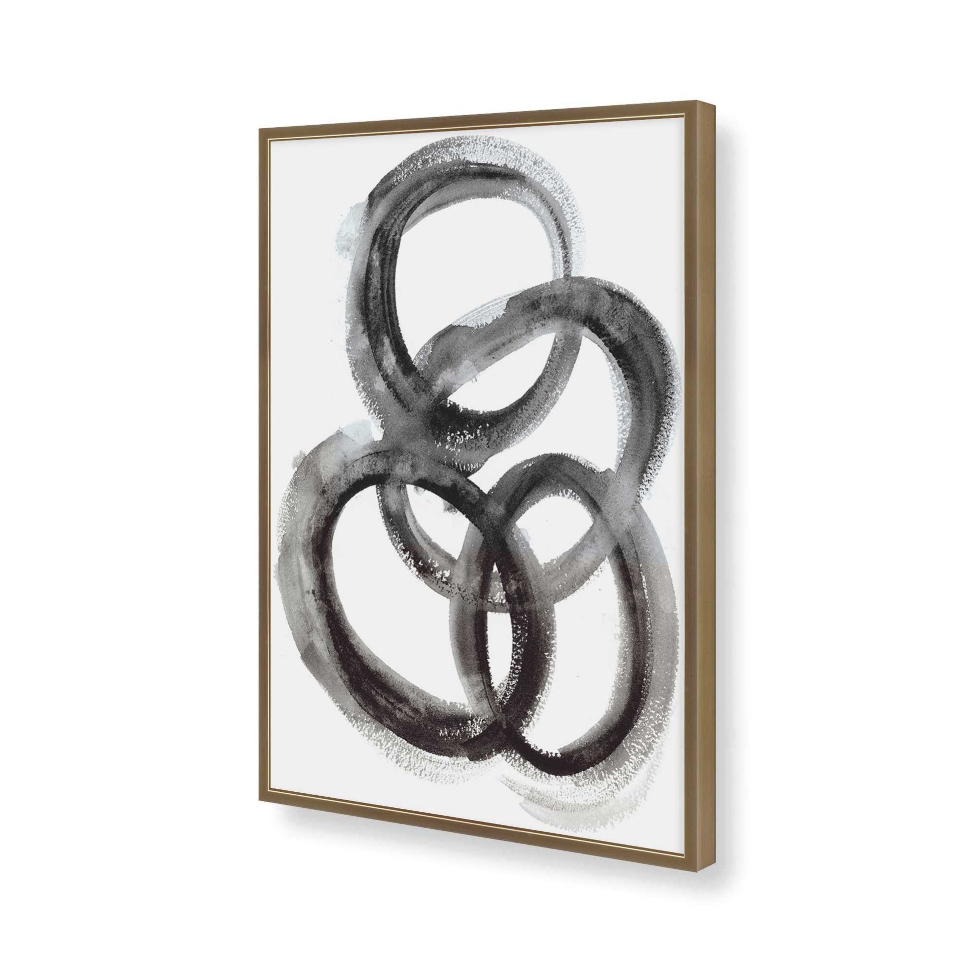 [Color:Brushed Gold], Picture of art in a Brushed Gold frame of the corner