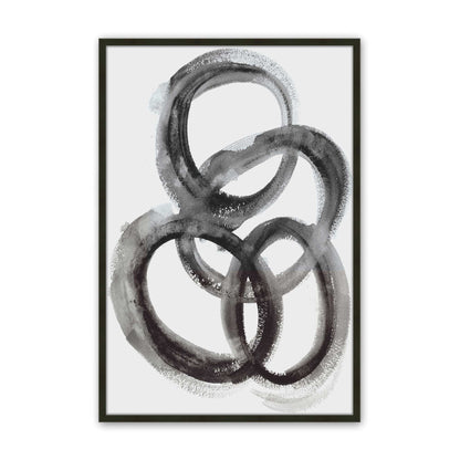 [Color:Satin Black], Picture of art in a Satin Black frame