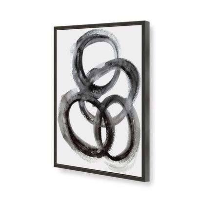 [Color:Satin Black], Picture of art in a Satin Black frame of the corner