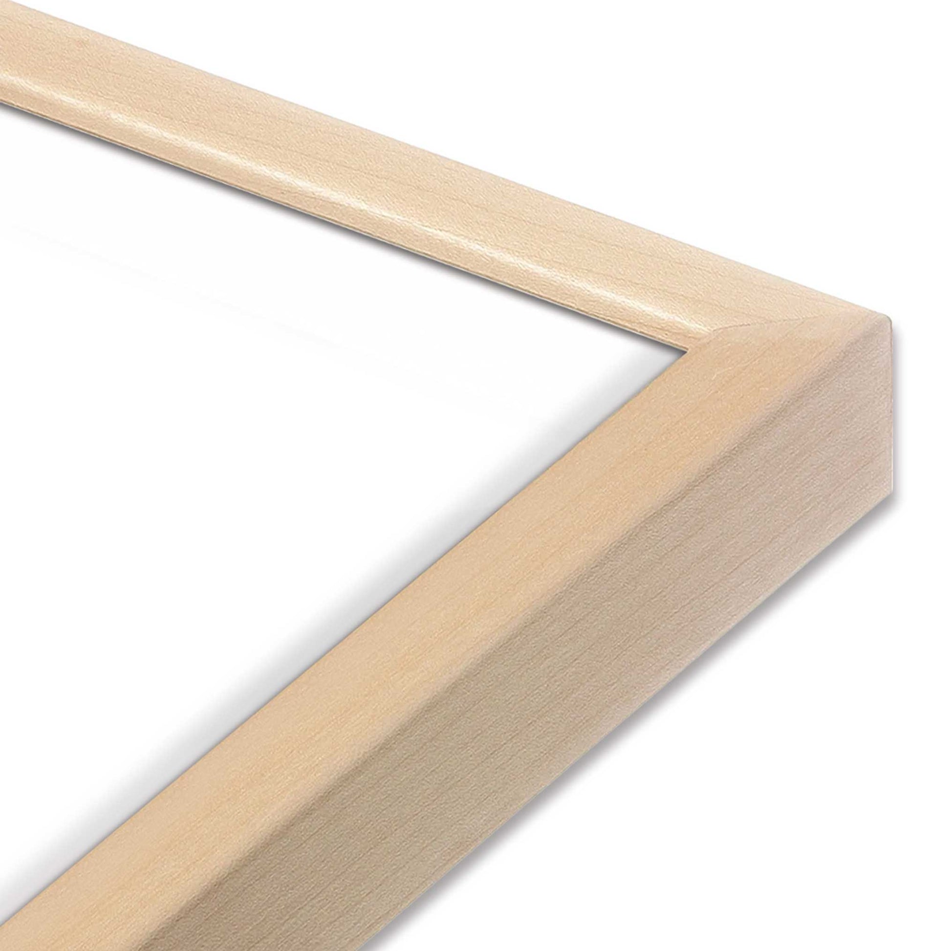[Color:Raw Maple], Picture of art in a Raw Maple frame at an angle