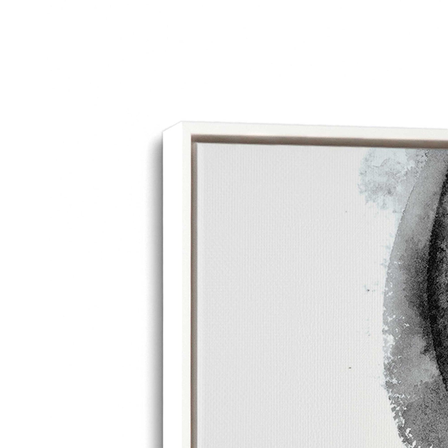 [Color:Opaque White], Picture of art in a White frame at an angle