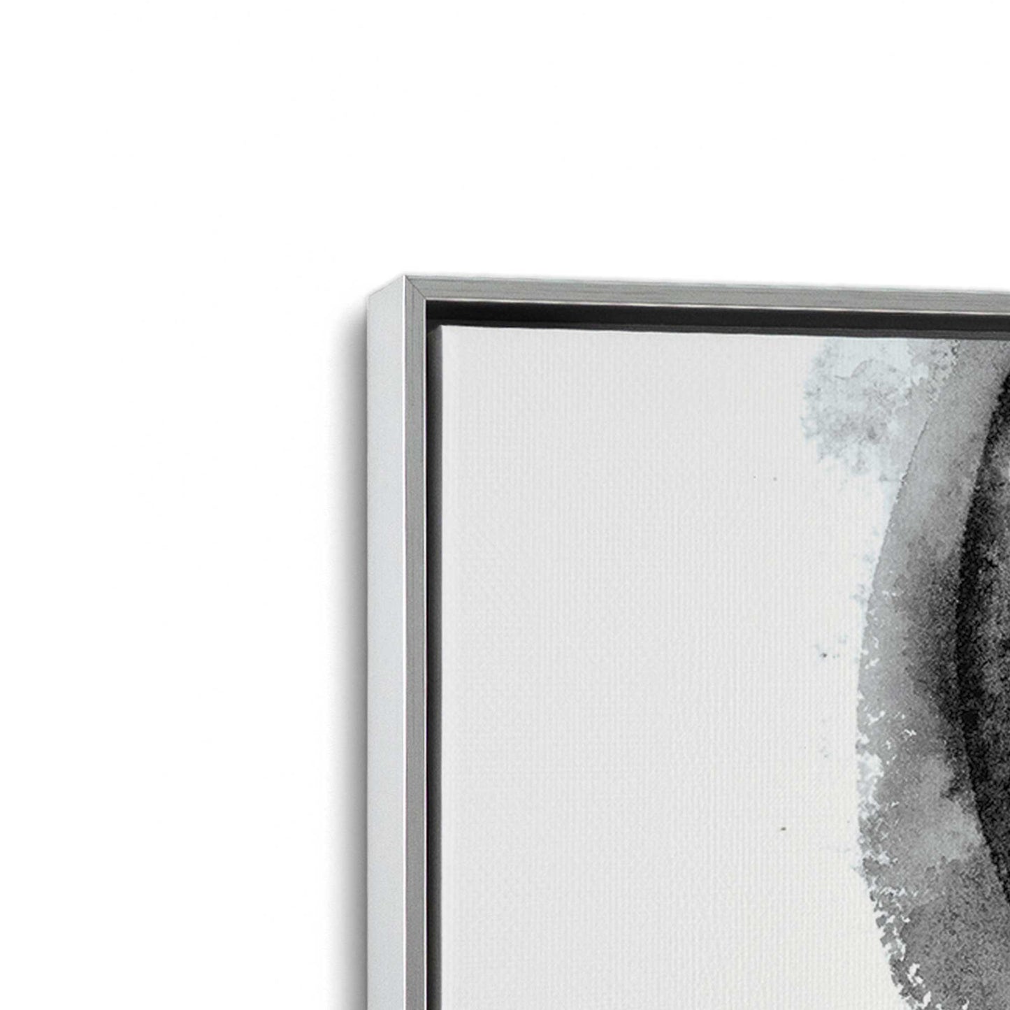 [Color:Polished Chrome], Picture of art in a Polished Chrome frame at an angle