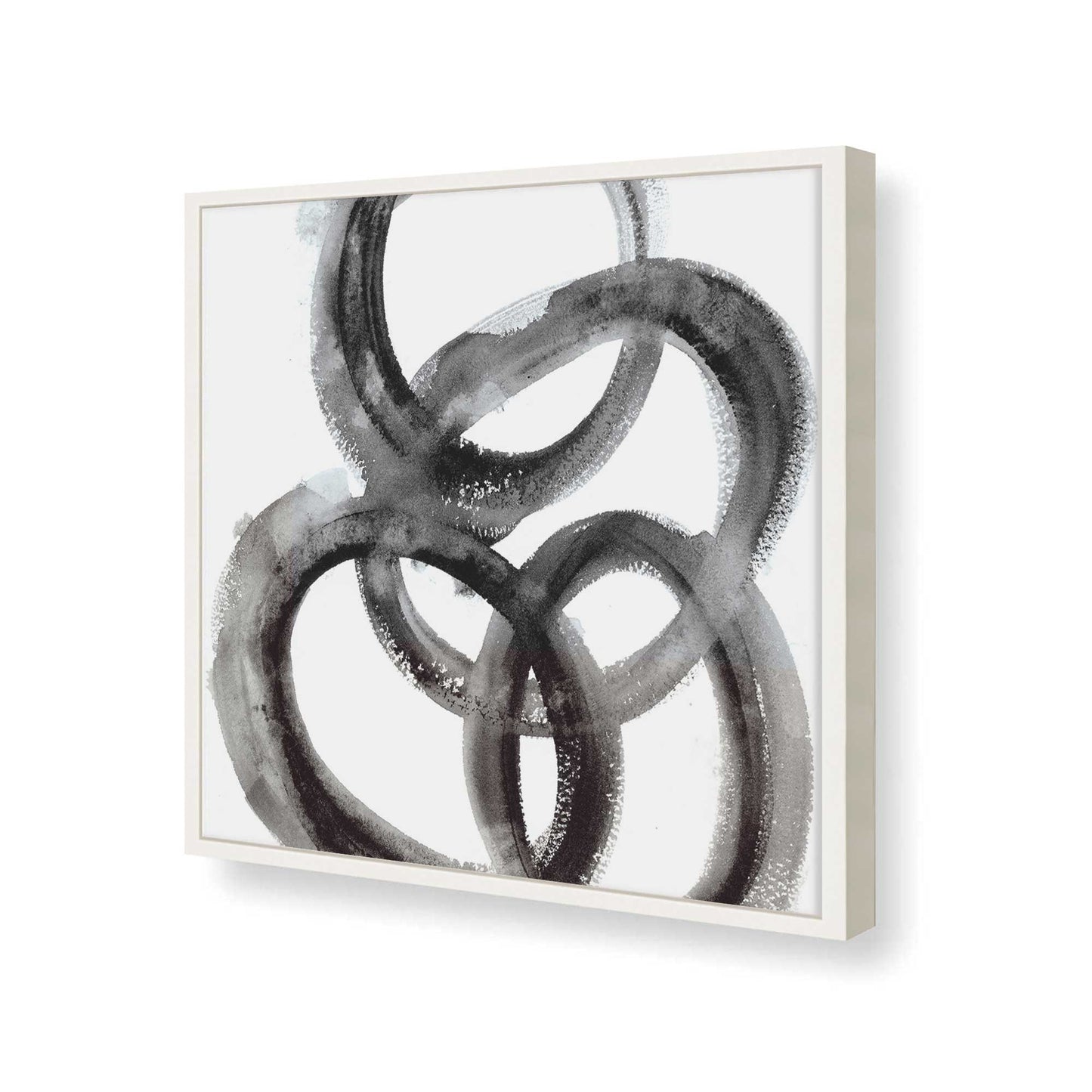 [Color:Opaque White], Picture of art in a Opaque White frame at an angle