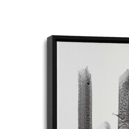 [Color:Satin Black], Picture of art in a Satin Black frame at an angle