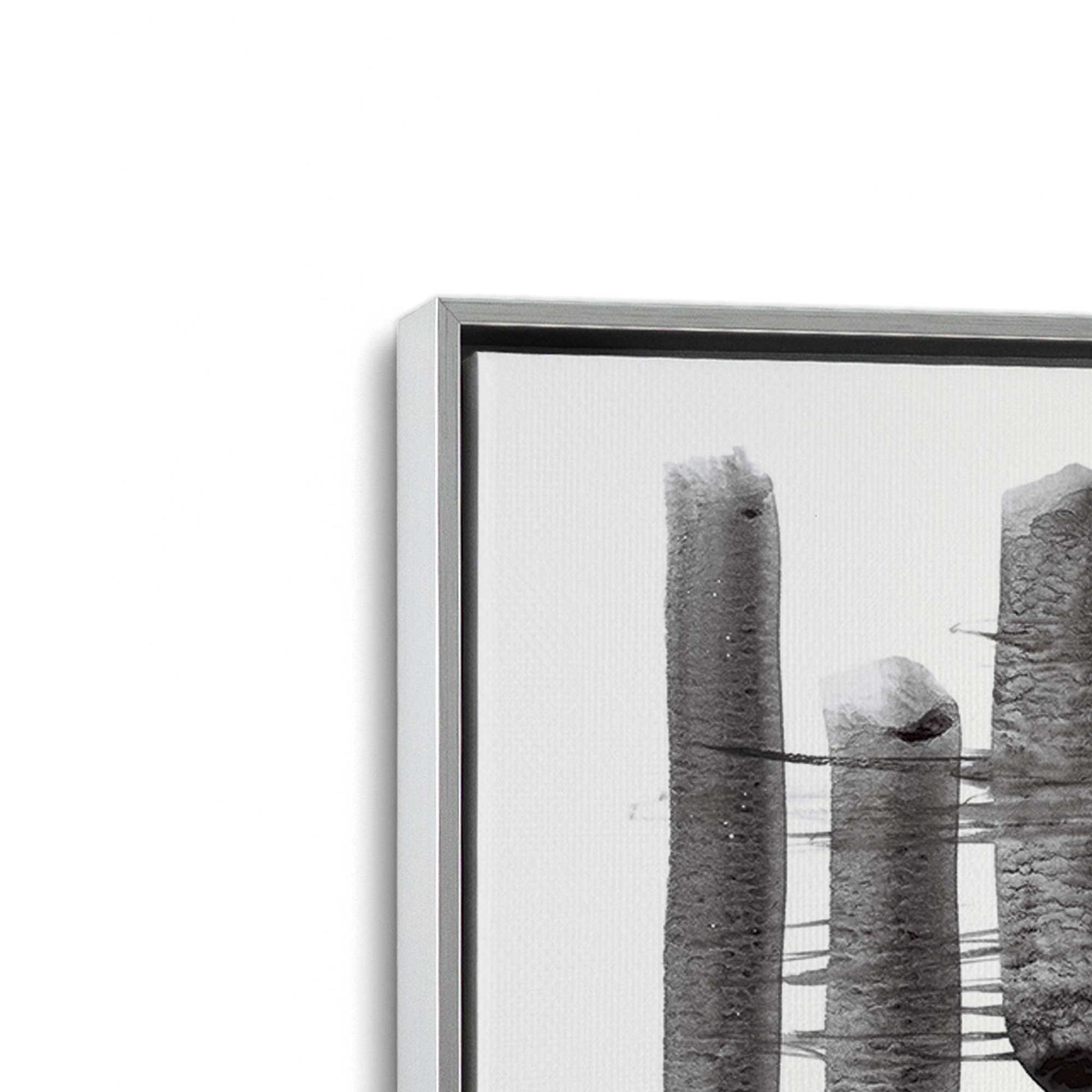 [Color:Polished Chrome], Picture of art in a Polished Chrome frame at an angle