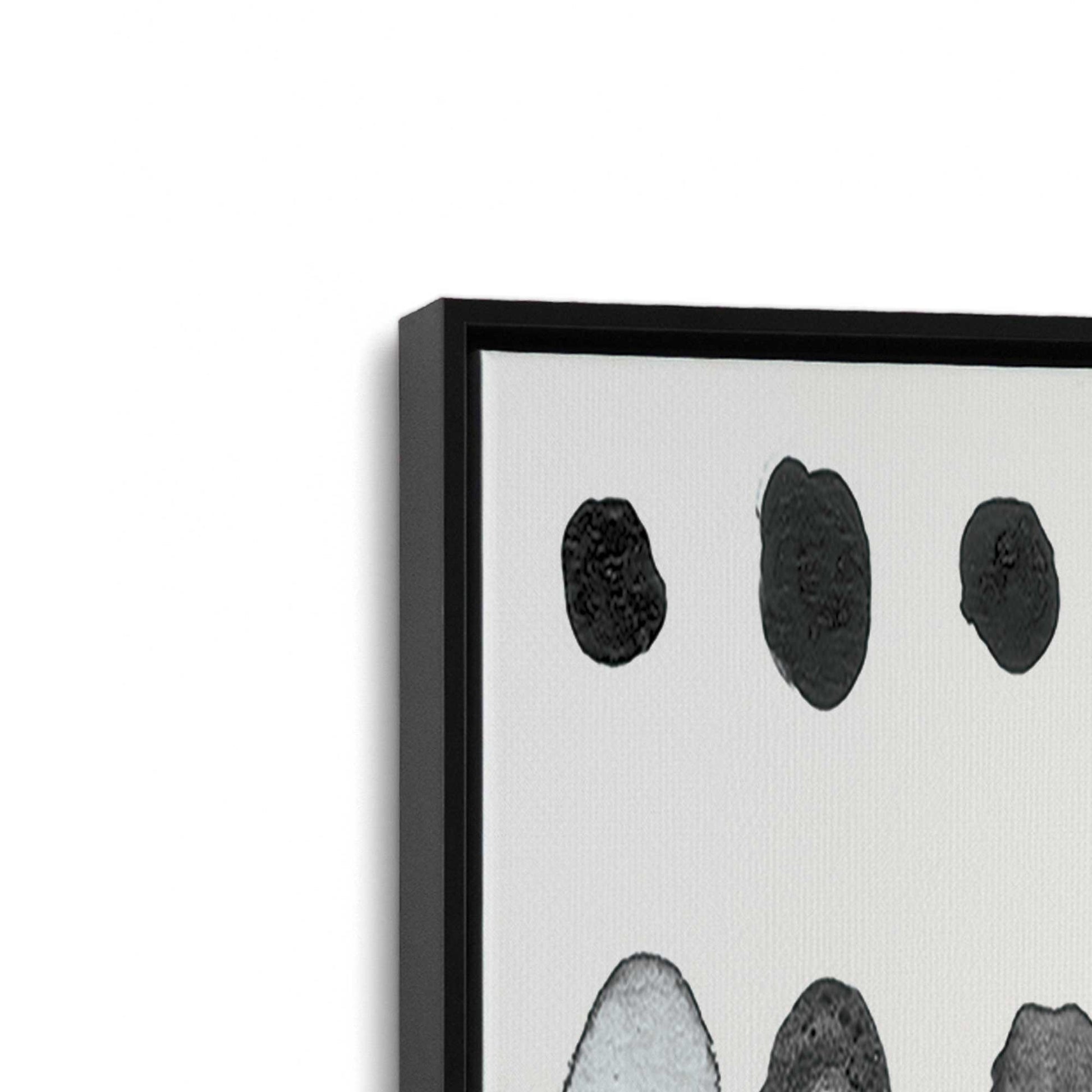 [Color:Satin Black], Picture of art in a Satin Black frame at an angle