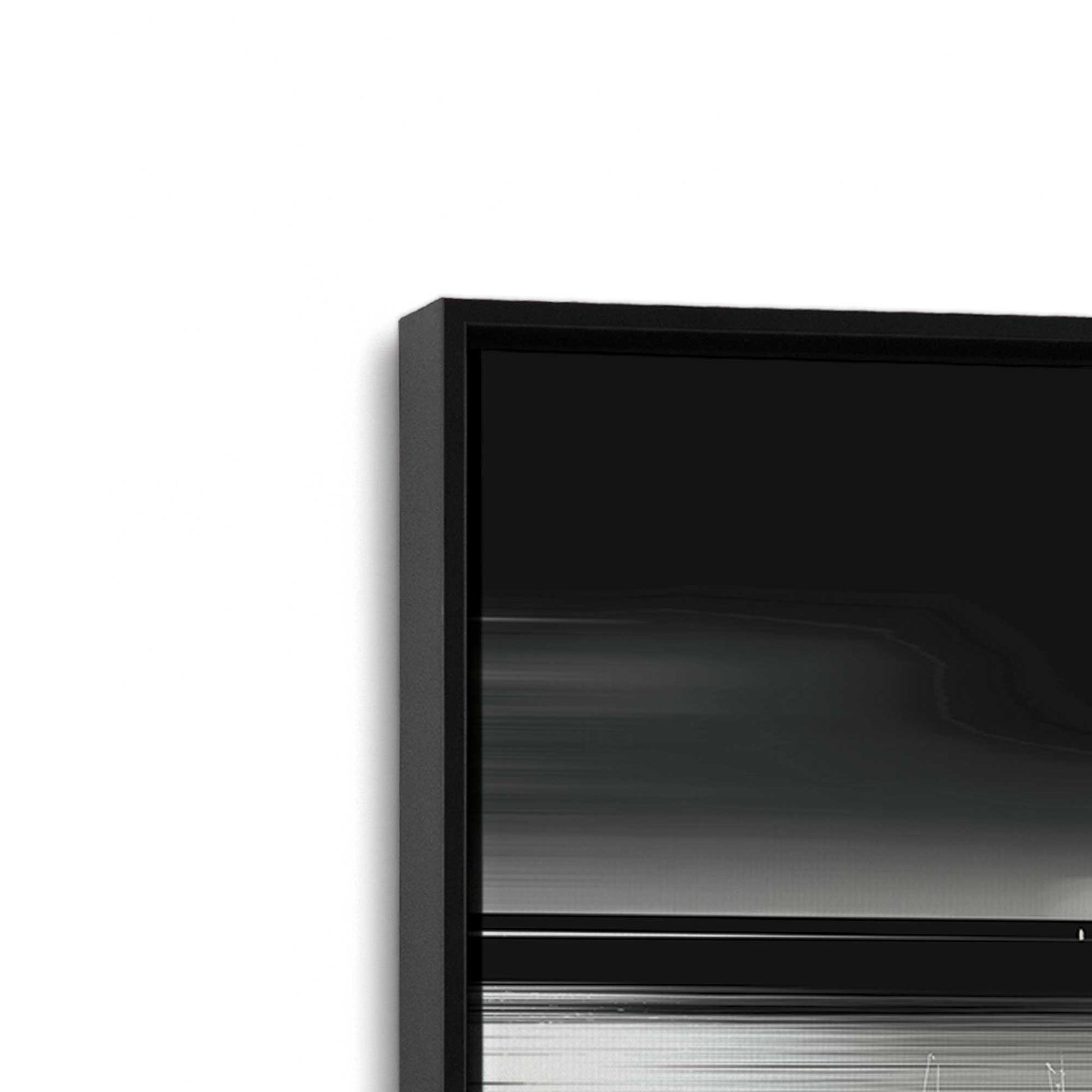 [Color:Satin Black], Picture of art in a Satin Black frame at an angle
