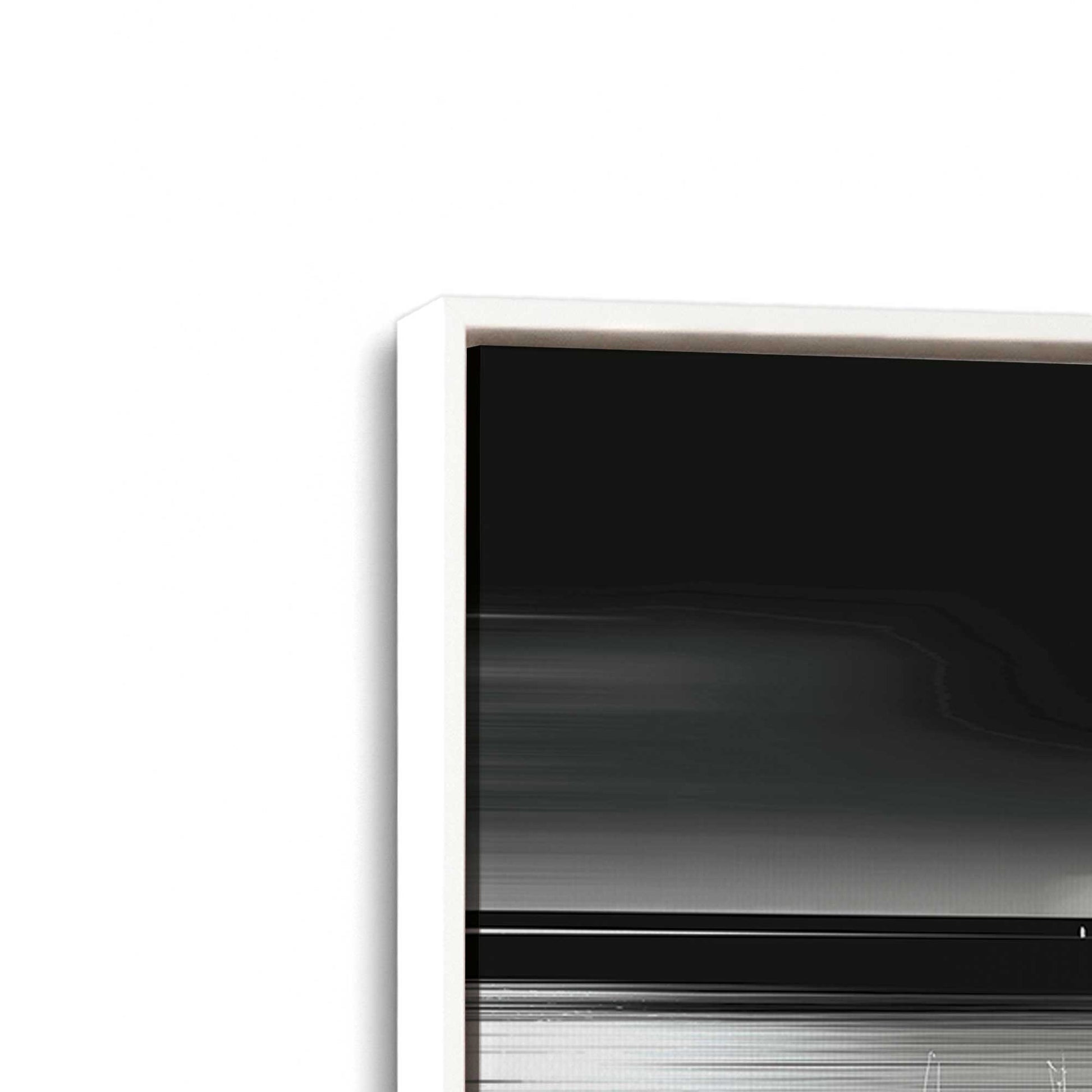 [Color:Opaque White], Picture of art in a White frame at an angle