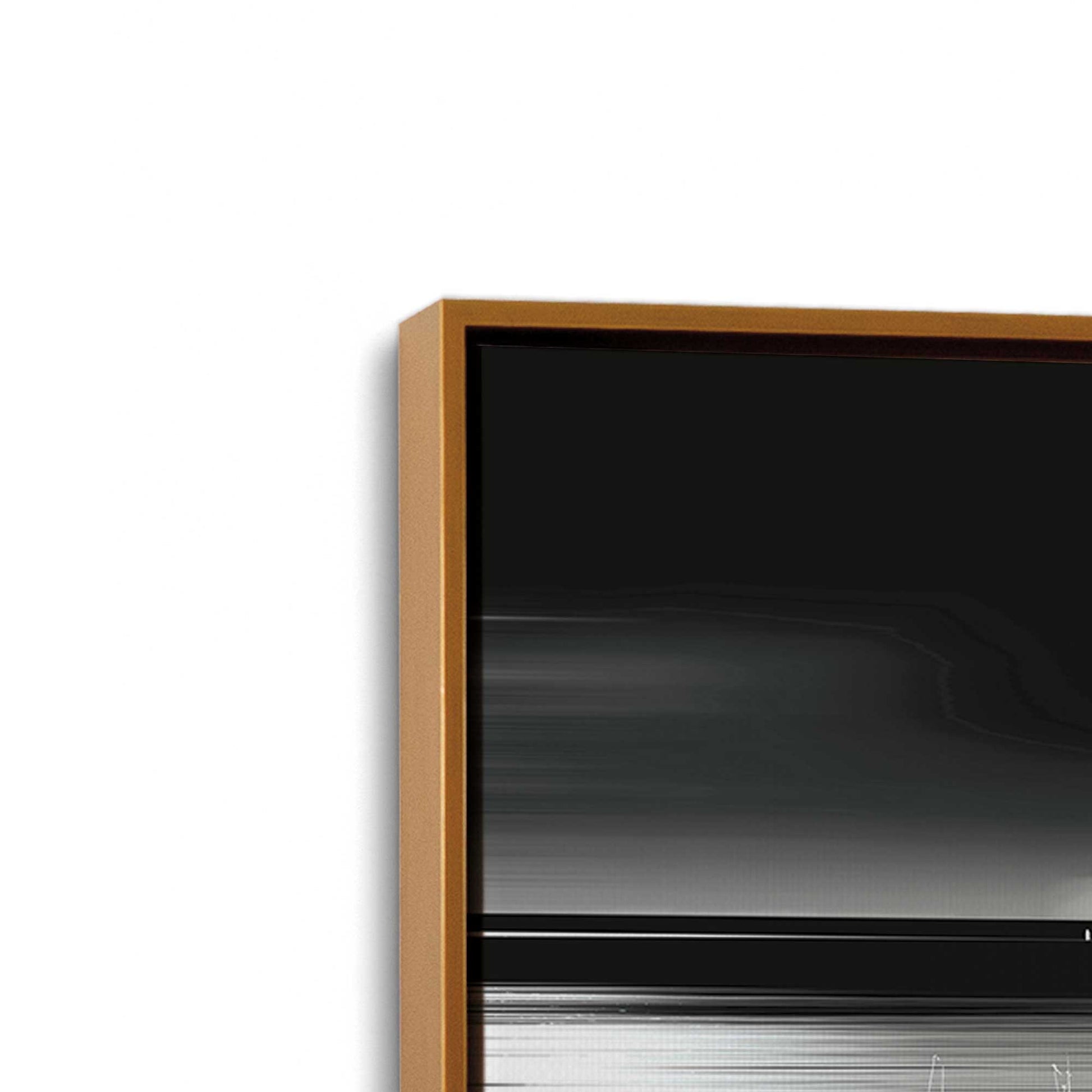 [Color:Polished Gold], Picture of art in a Polished Gold frame at an angle