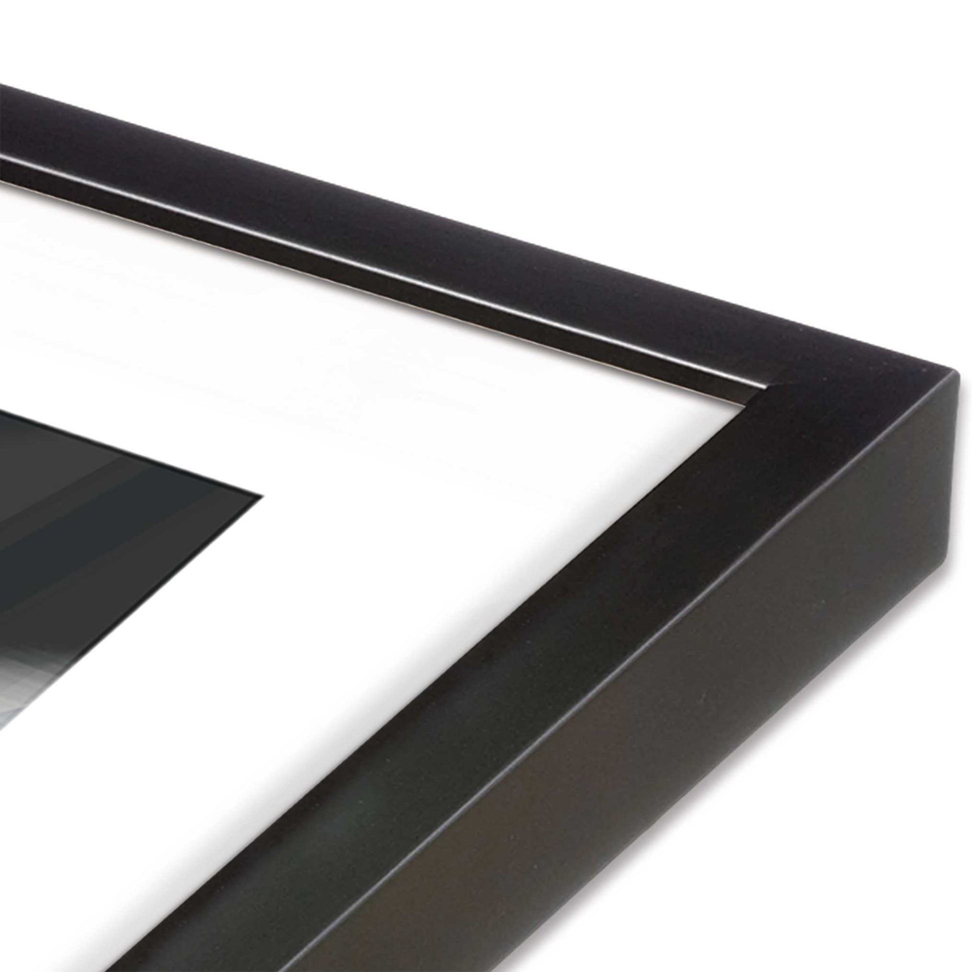 [Color:Weathered Zinc], Picture of art in a Weathered Zinc frame at an angle