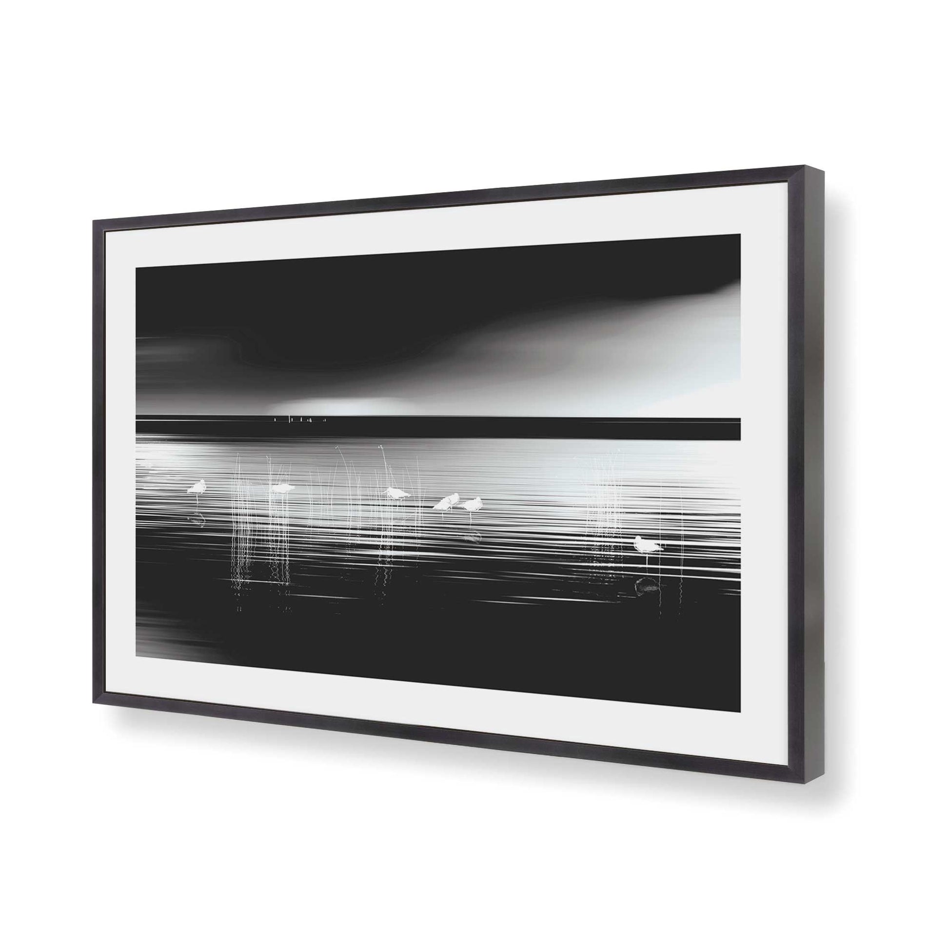 [Color:Weathered Zinc], Picture of art in a Weathered Zinc frame of the corner