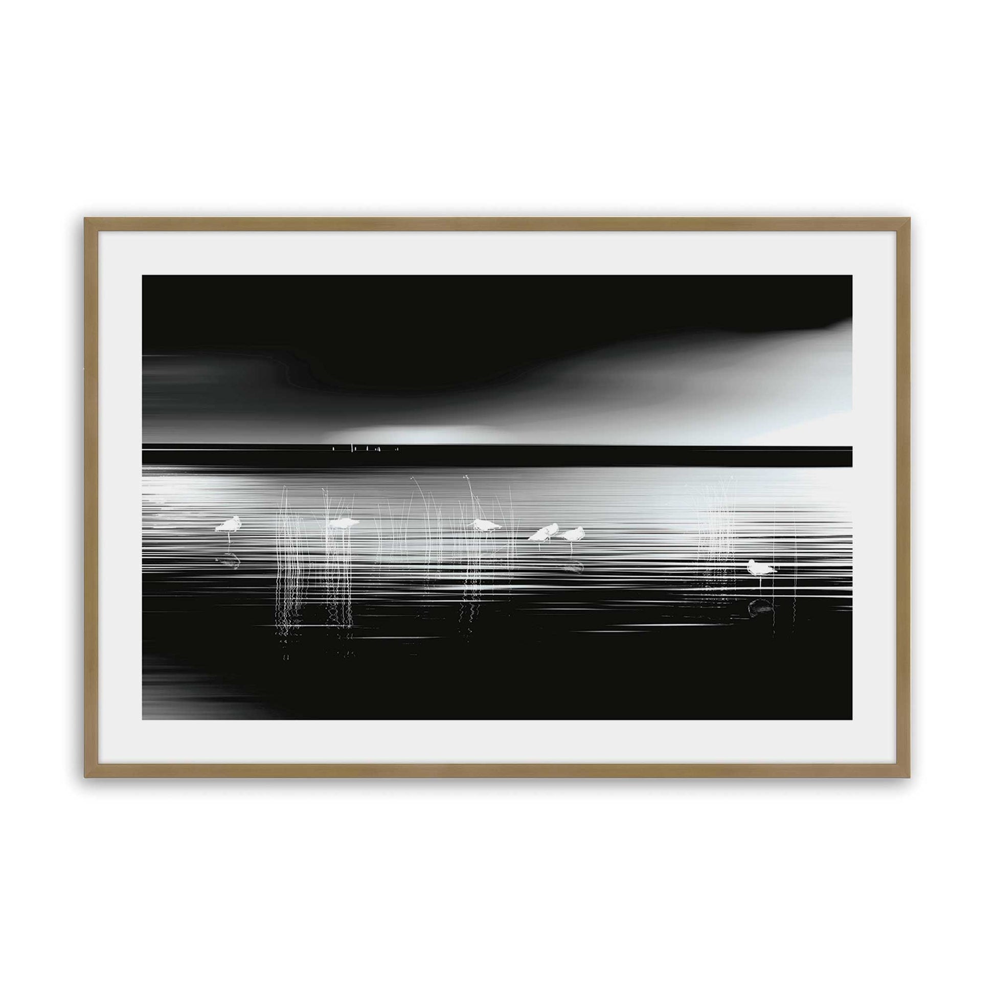 [Color:Brushed Gold], Picture of art in a Brushed Gold frame