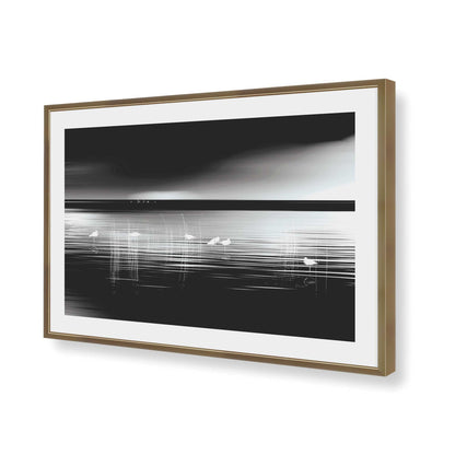 [Color:Brushed Gold], Picture of art in a Brushed Gold frame of the corner