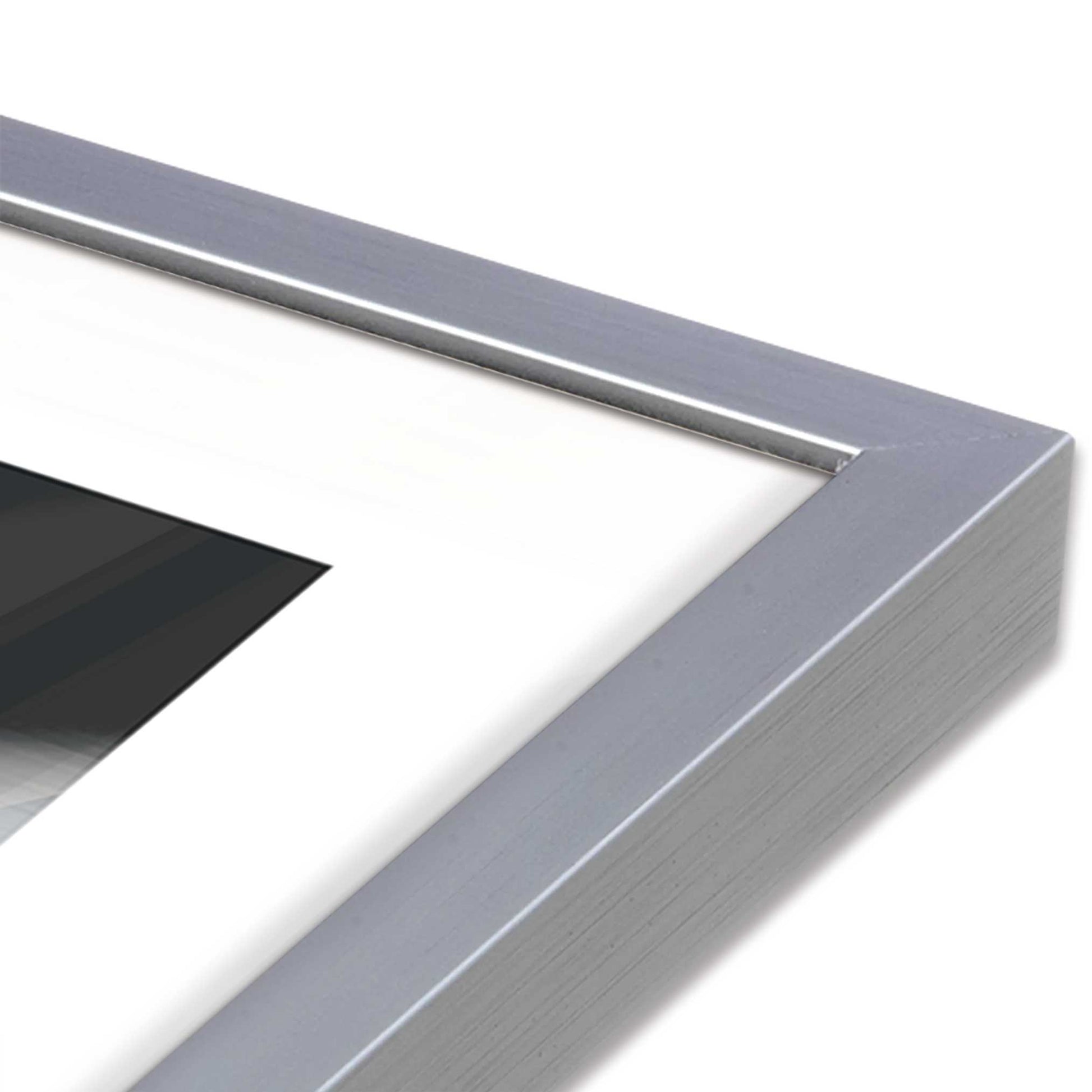 [Color:Polished Chrome], Picture of art in a Polished Chrome frame at an angle