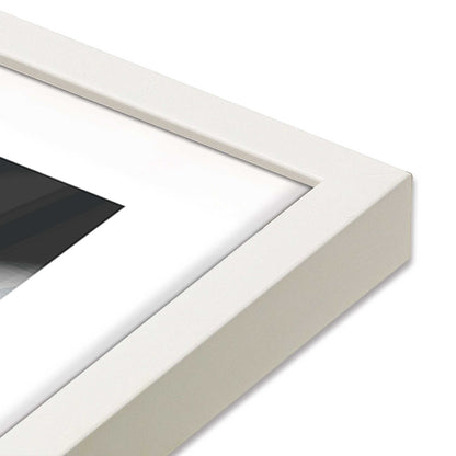 [Color:Opaque White], Picture of art in a Opaque White frame at an angle