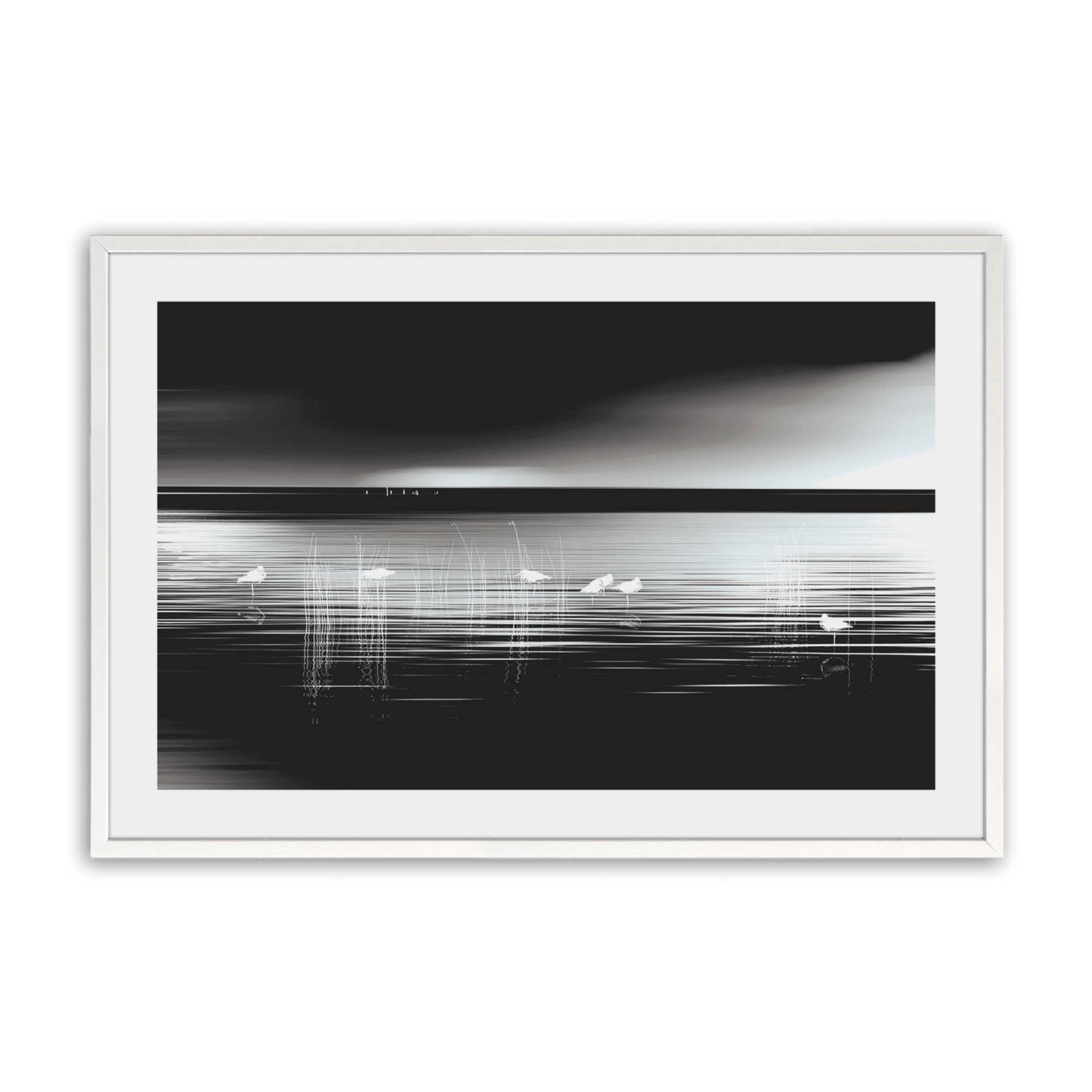 [Color:Opaque White], Picture of art in a Opaque White frame