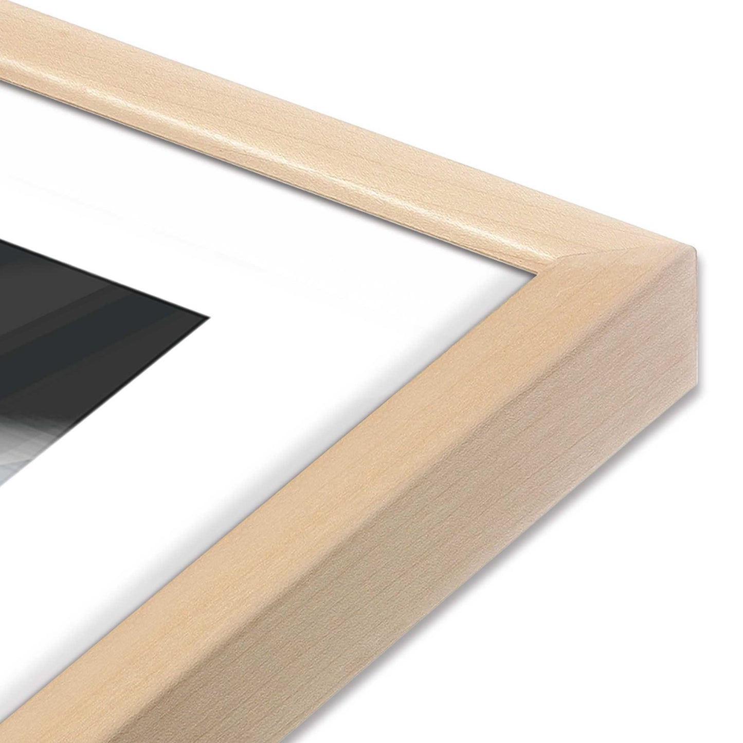 [Color:Raw Maple], Picture of art in a Raw Maple frame at an angle