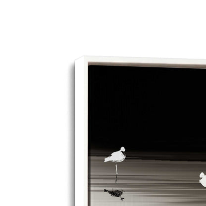 [Color:Opaque White], Picture of art in a White frame at an angle