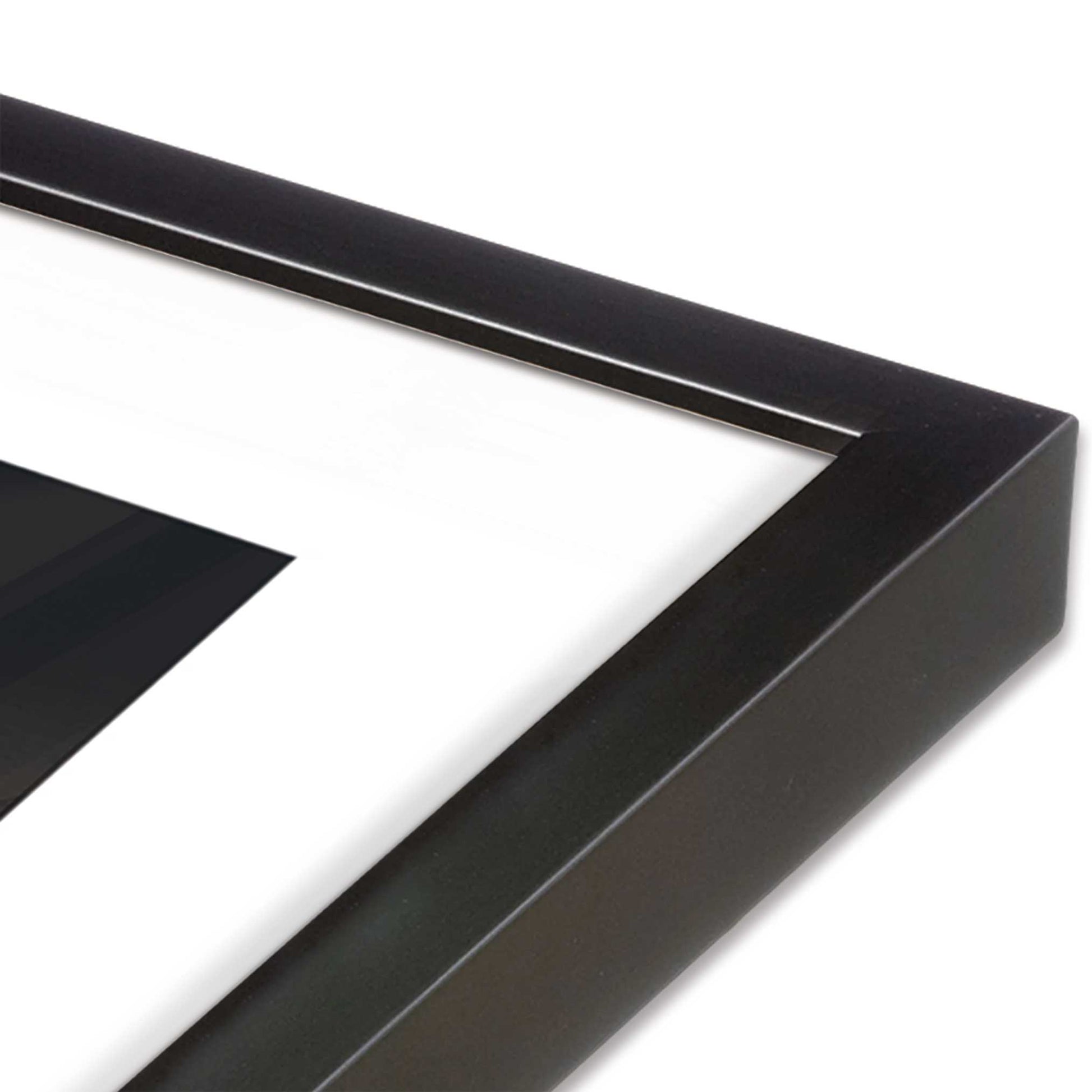 [Color:Weathered Zinc], Picture of art in a Weathered Zinc frame at an angle
