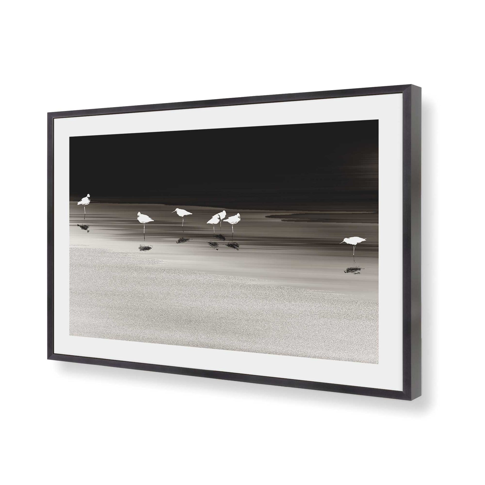 [Color:Weathered Zinc], Picture of art in a Weathered Zinc frame of the corner