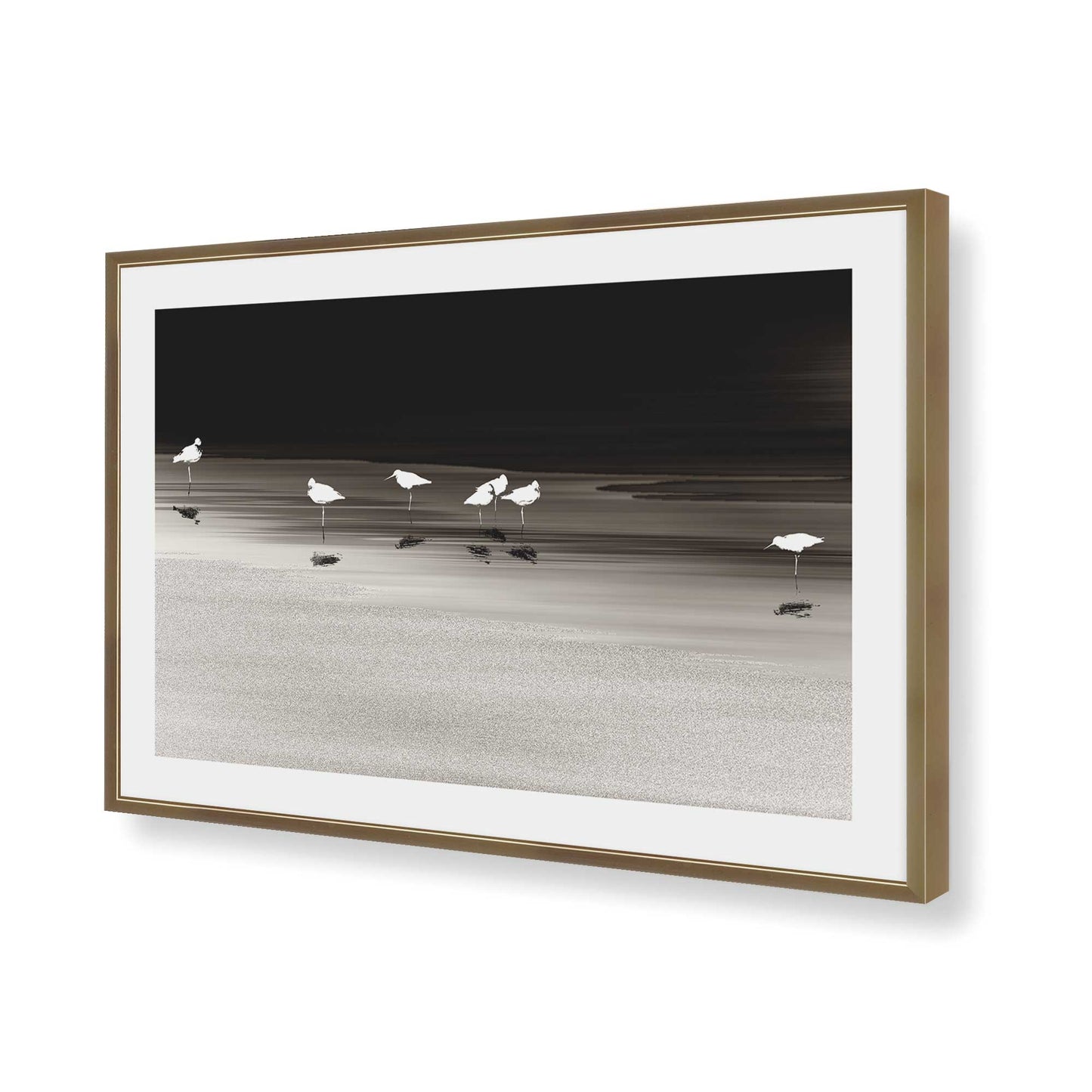 [Color:Brushed Gold], Picture of art in a Brushed Gold frame of the corner