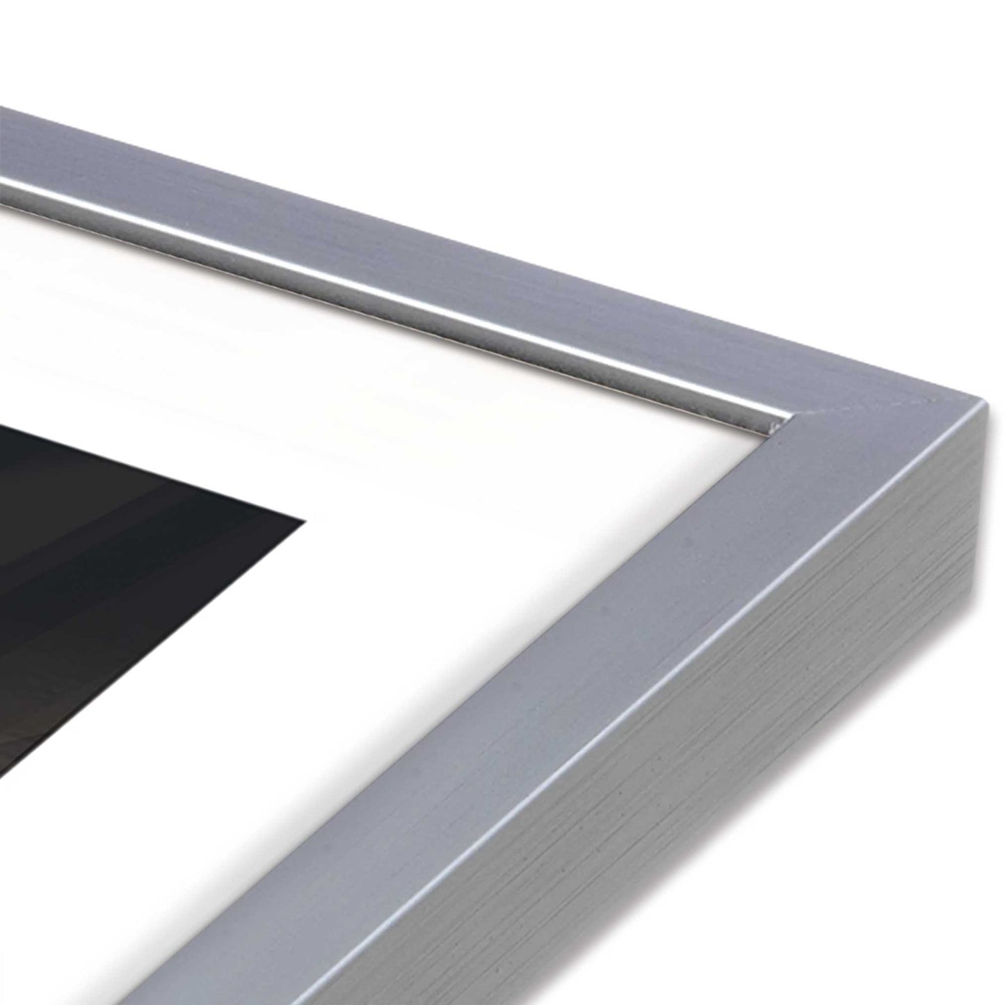 [Color:Polished Chrome], Picture of art in a Polished Chrome frame at an angle