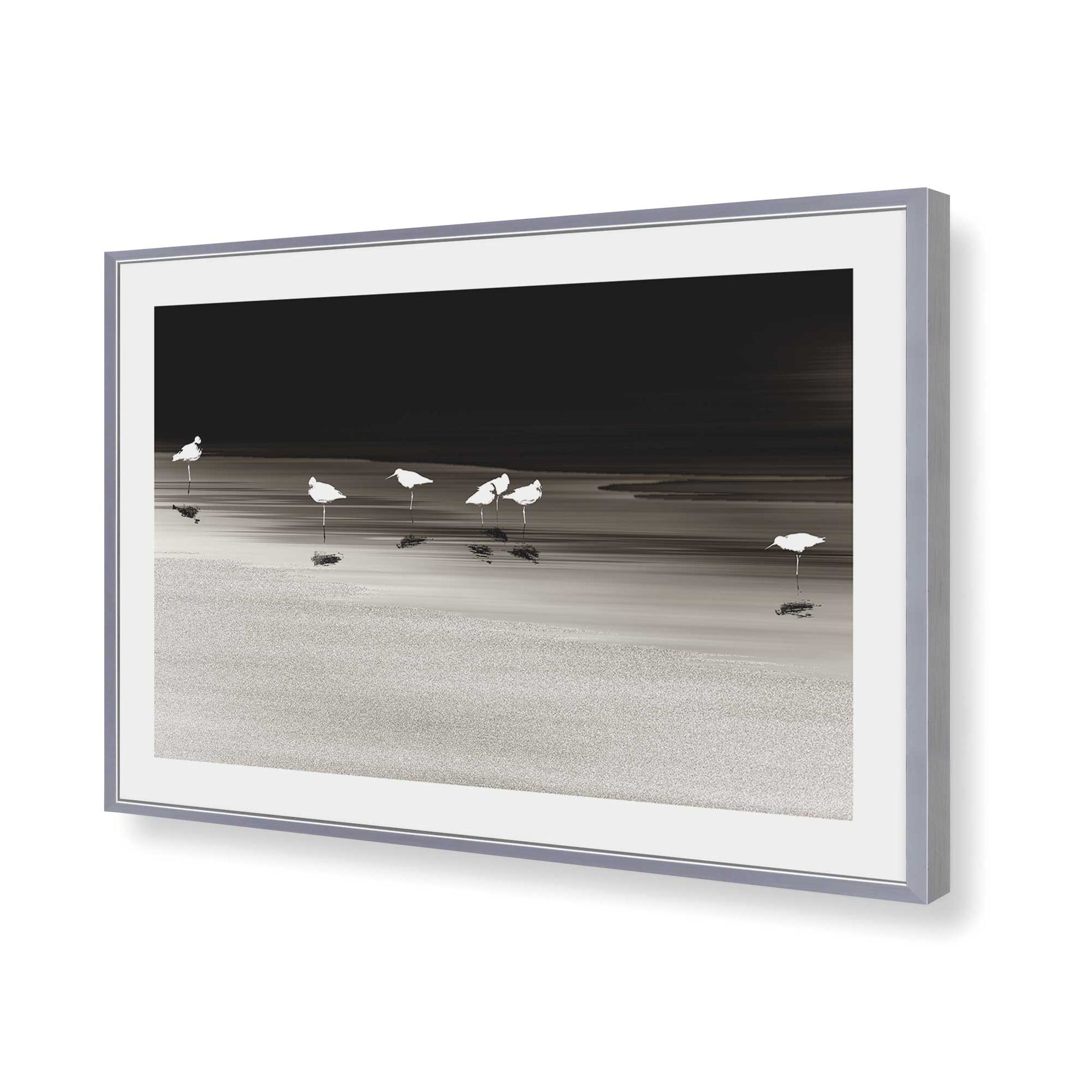 [Color:Polished Chrome], Picture of art in a Polished Chrome frame of the corner