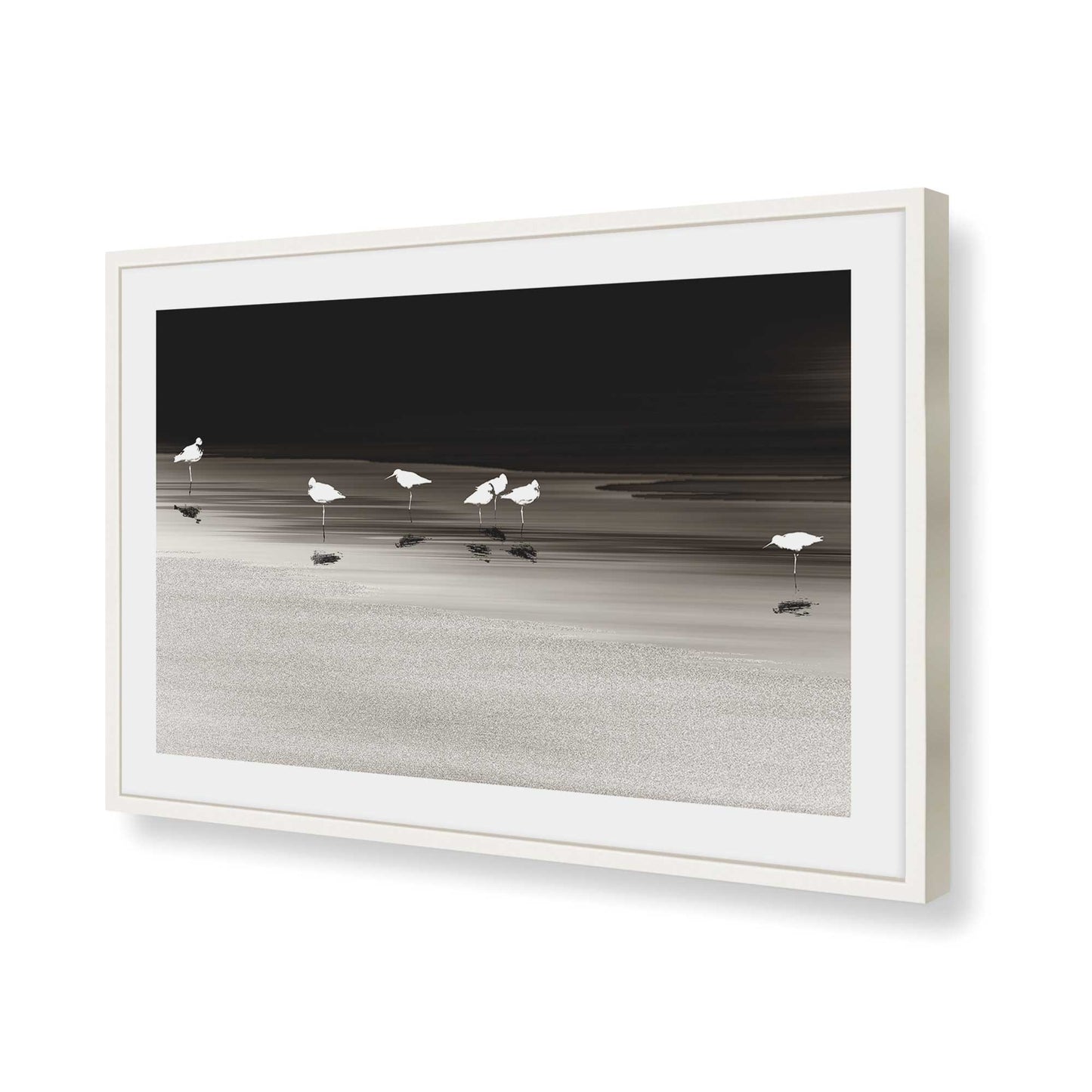 [Color:Opaque White], Picture of art in a Opaque White frame of the corner