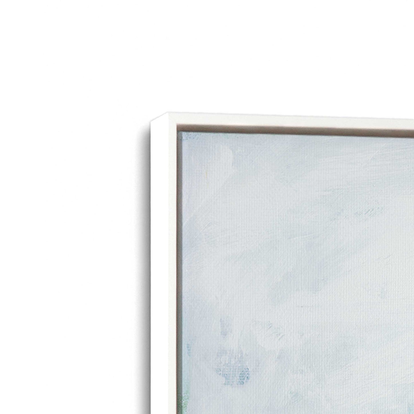 [Color:Opaque White], Picture of art in a White frame at an angle