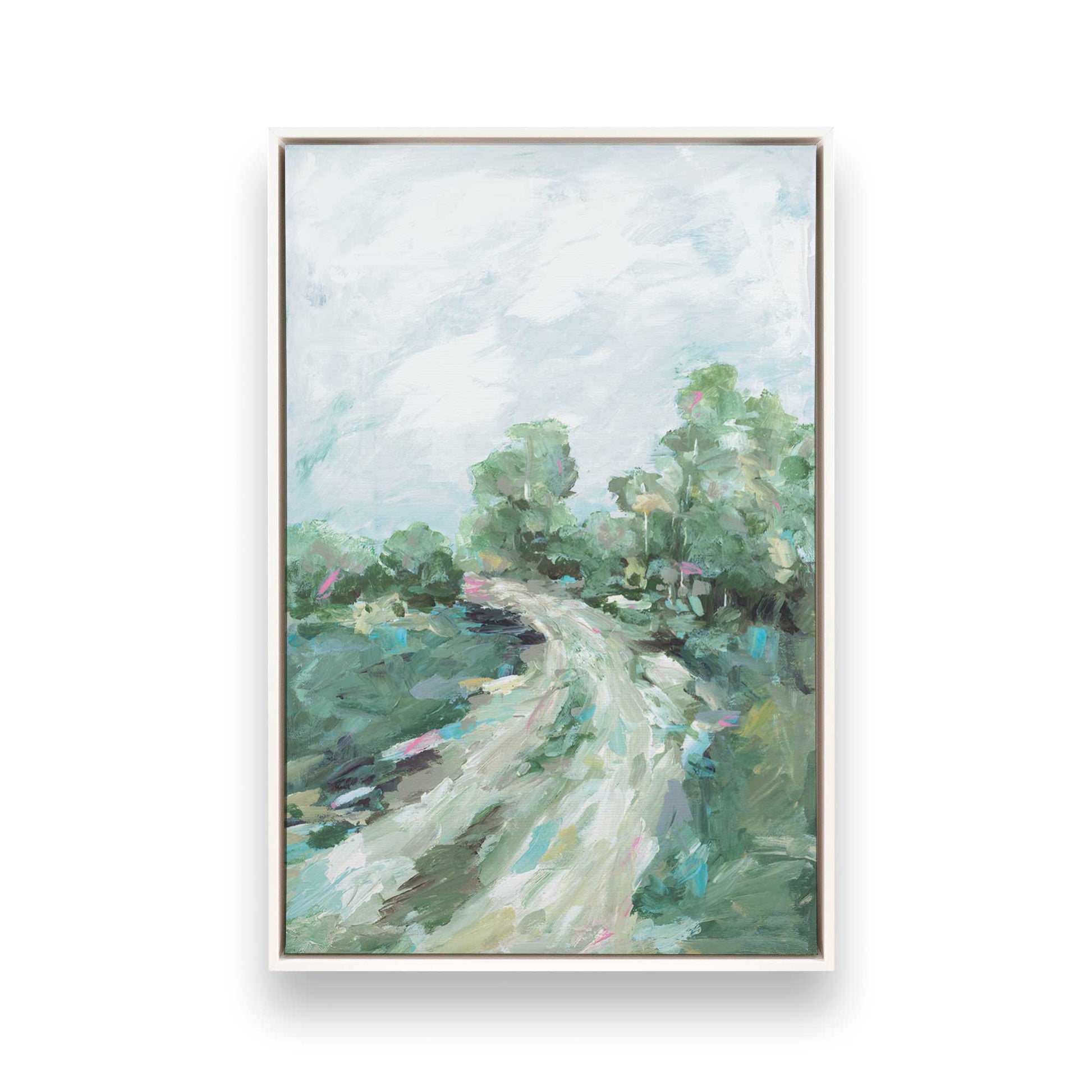 [Color:Opaque White], Picture of art in a White frame