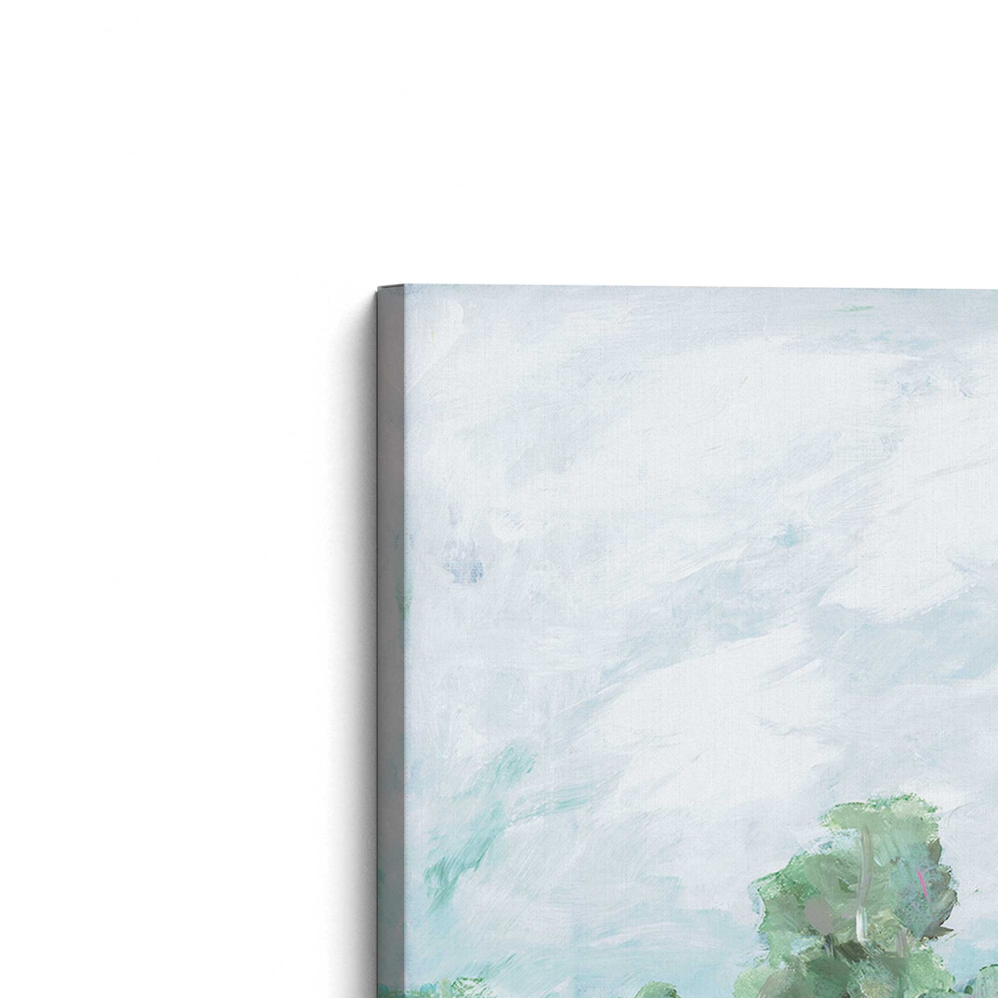 [Color:Stretched Canvas], Picture of the corner of the art