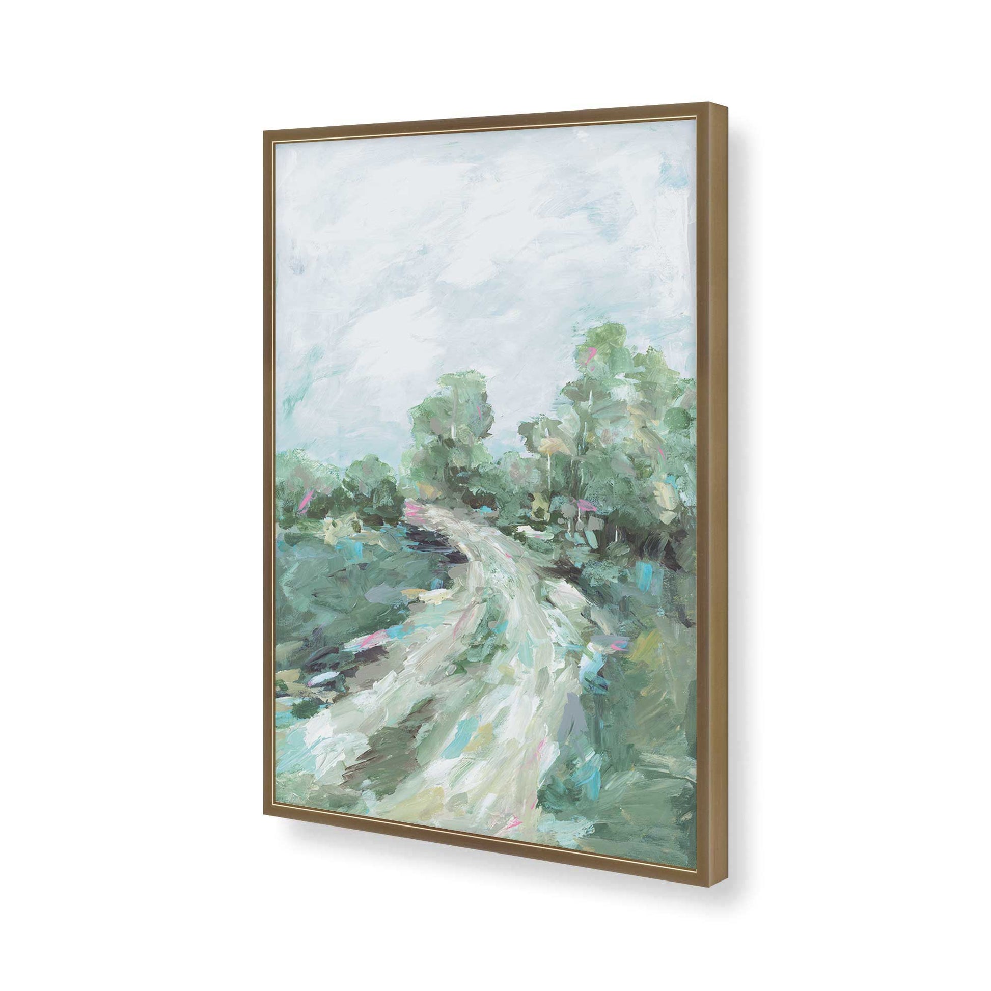 [Color:Brushed Gold], Picture of art in a Brushed Gold frame of the corner