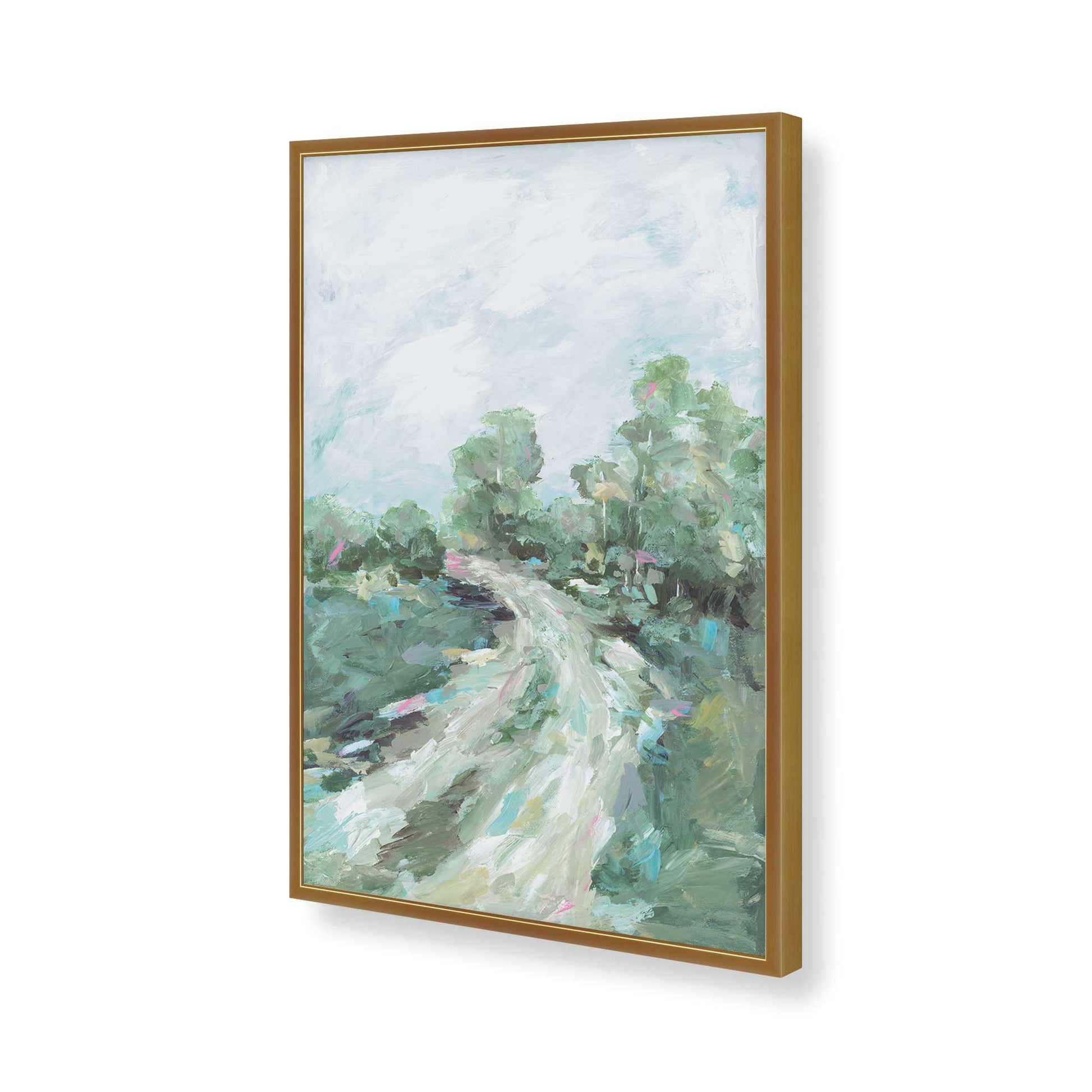 [Color:Polished Gold], Picture of art in a Polished Gold frame of the corner