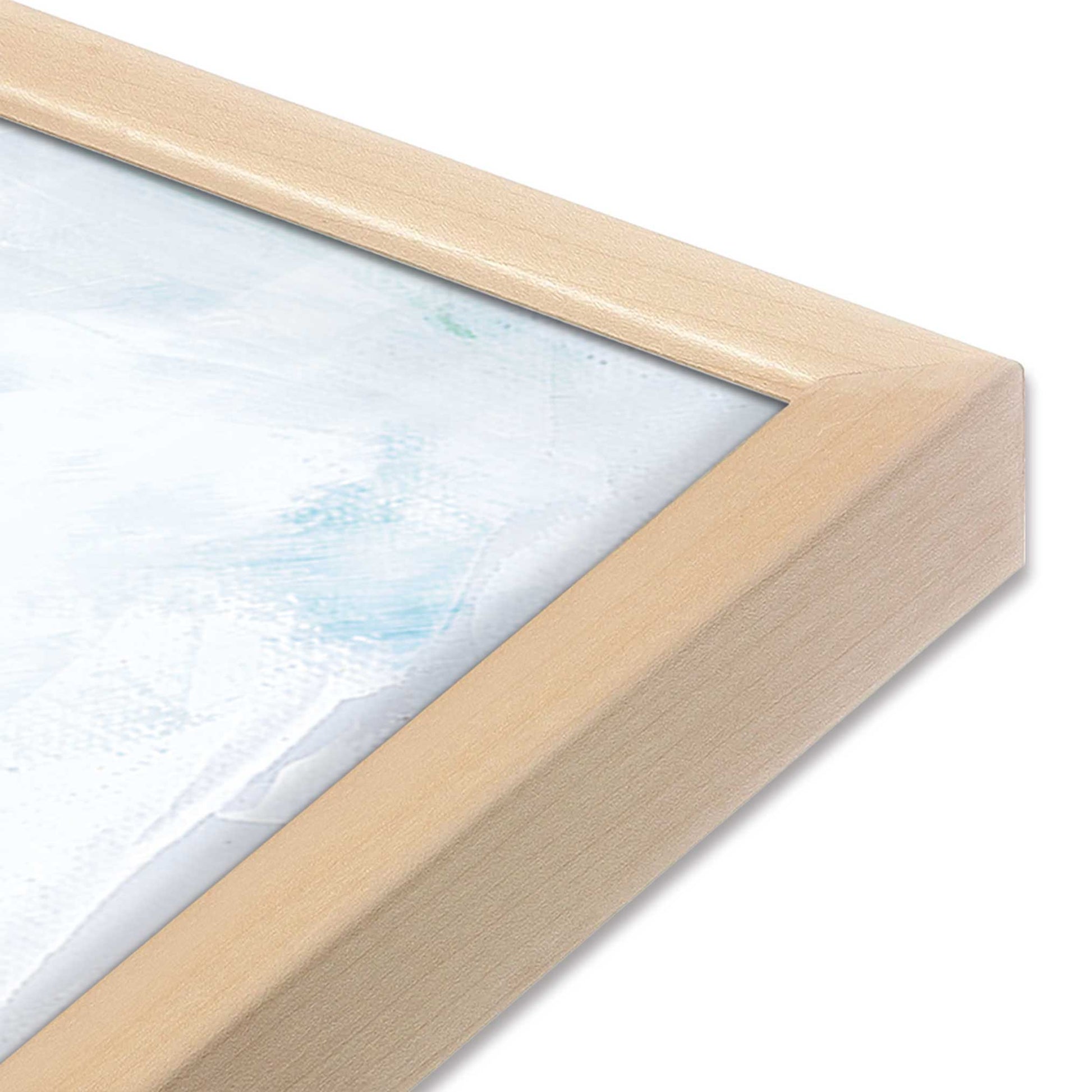 [Color:Raw Maple], Picture of art in a Raw Maple frame at an angle