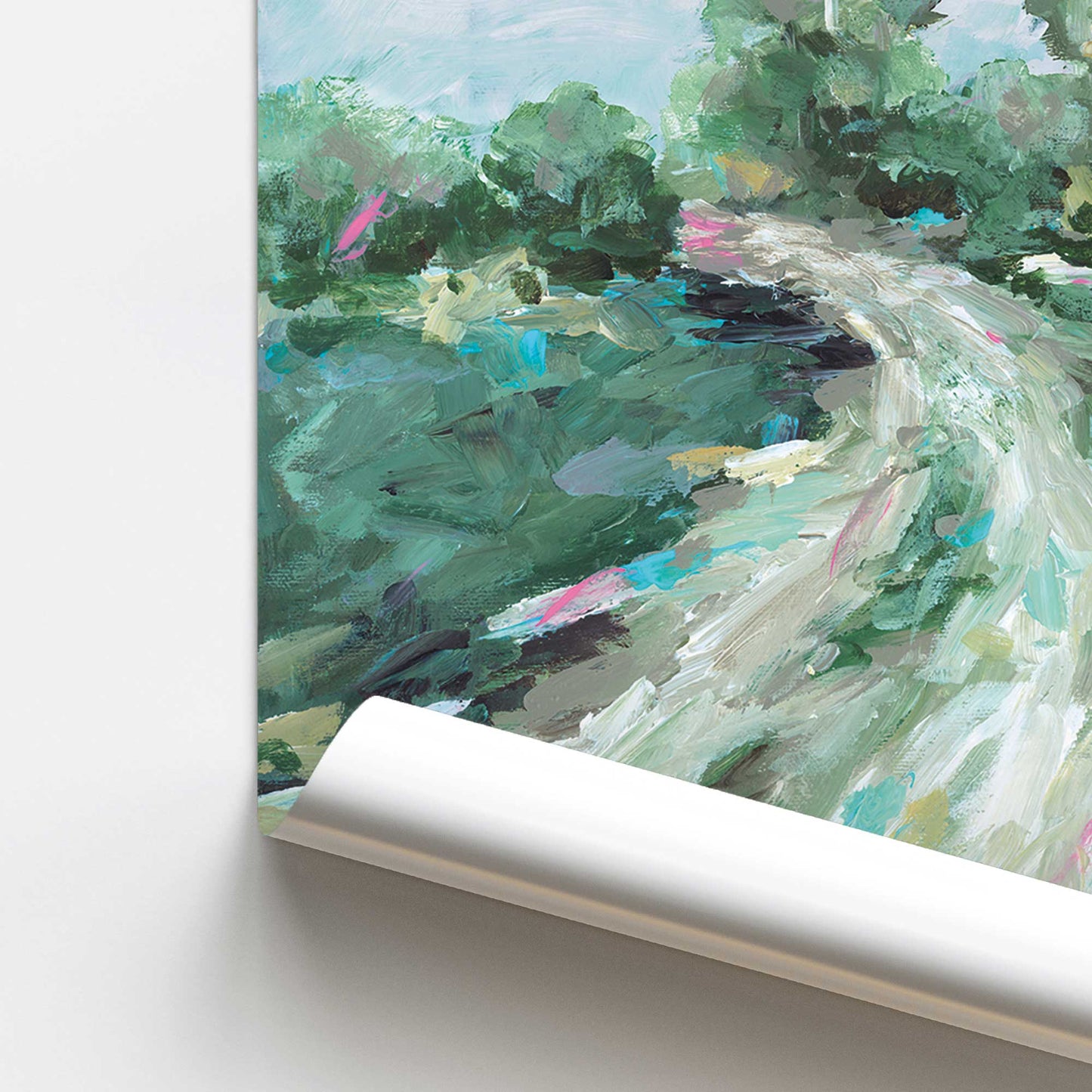 [color:Rolled Print], Picture of close up of art