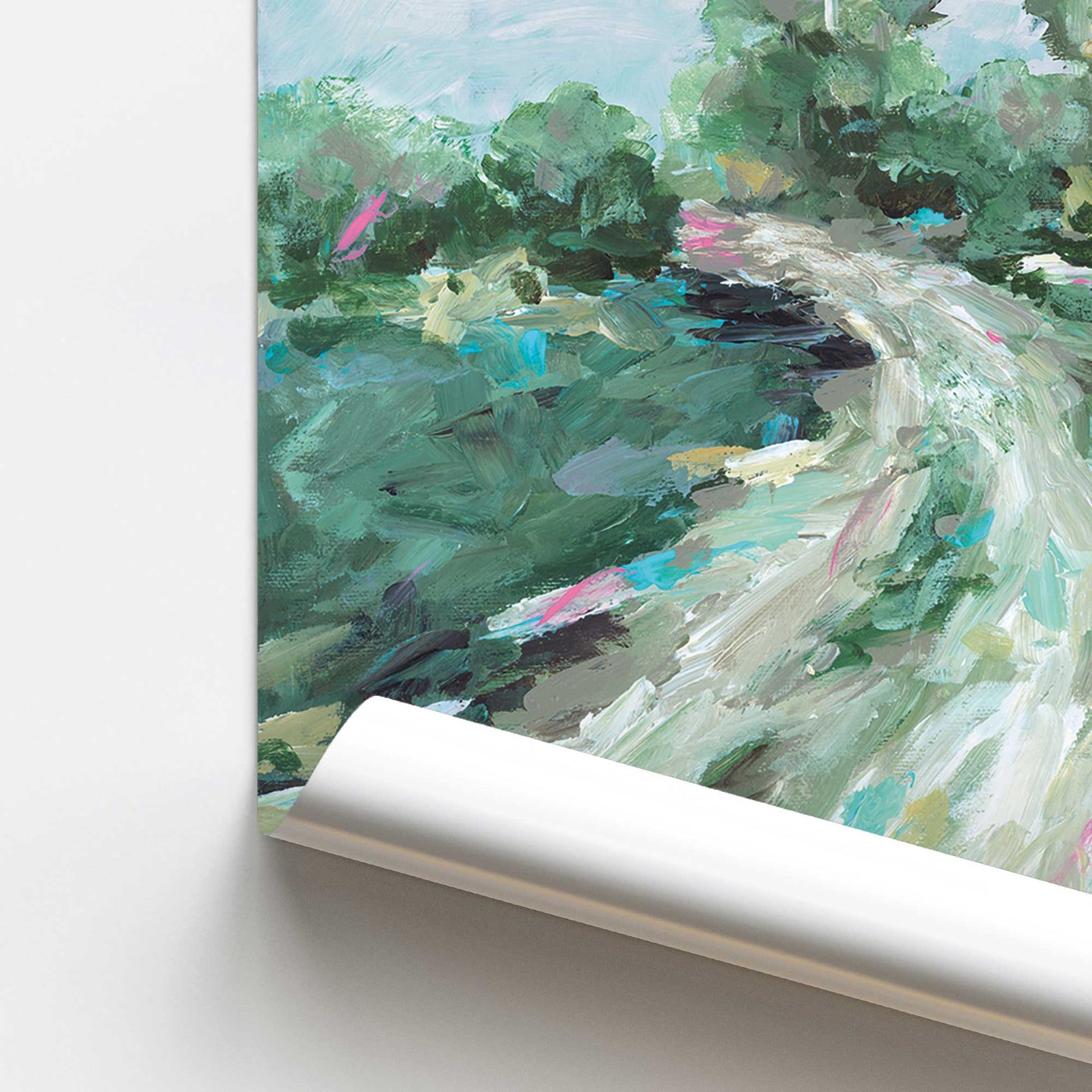 [color:Rolled Print], Picture of close up of art