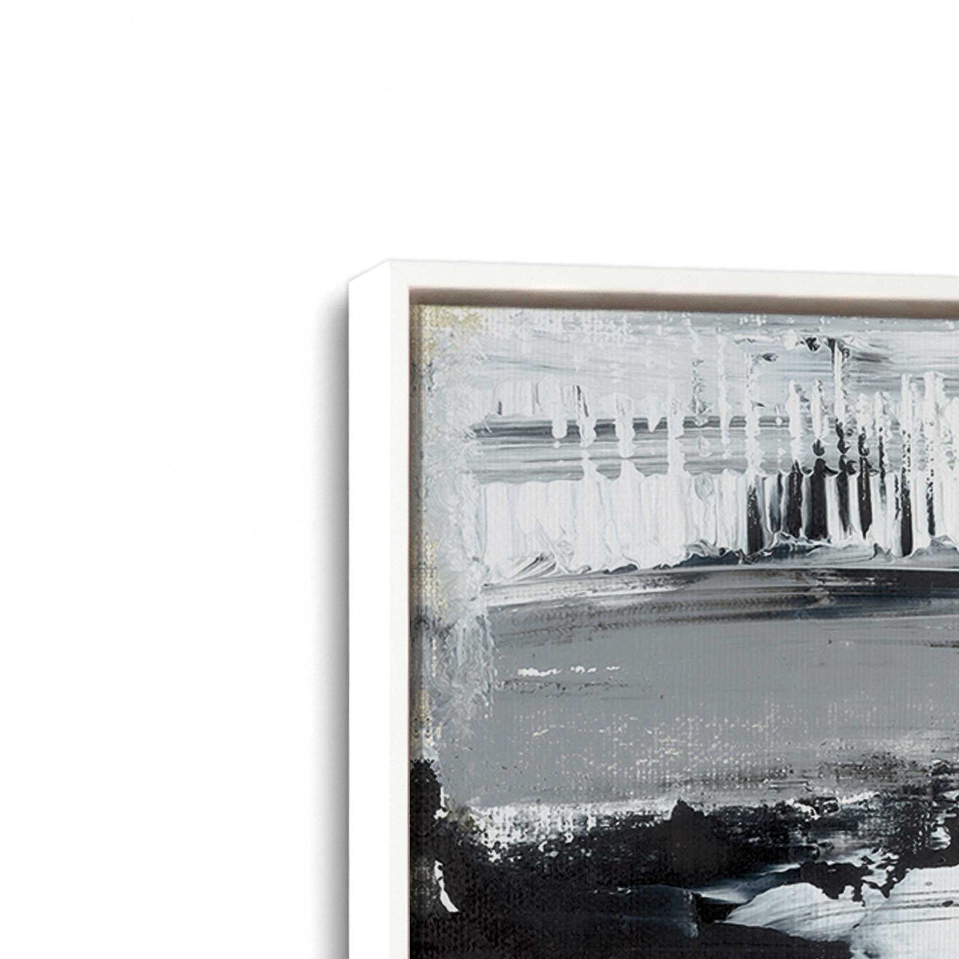 [Color:Opaque White], Picture of art in a White frame at an angle